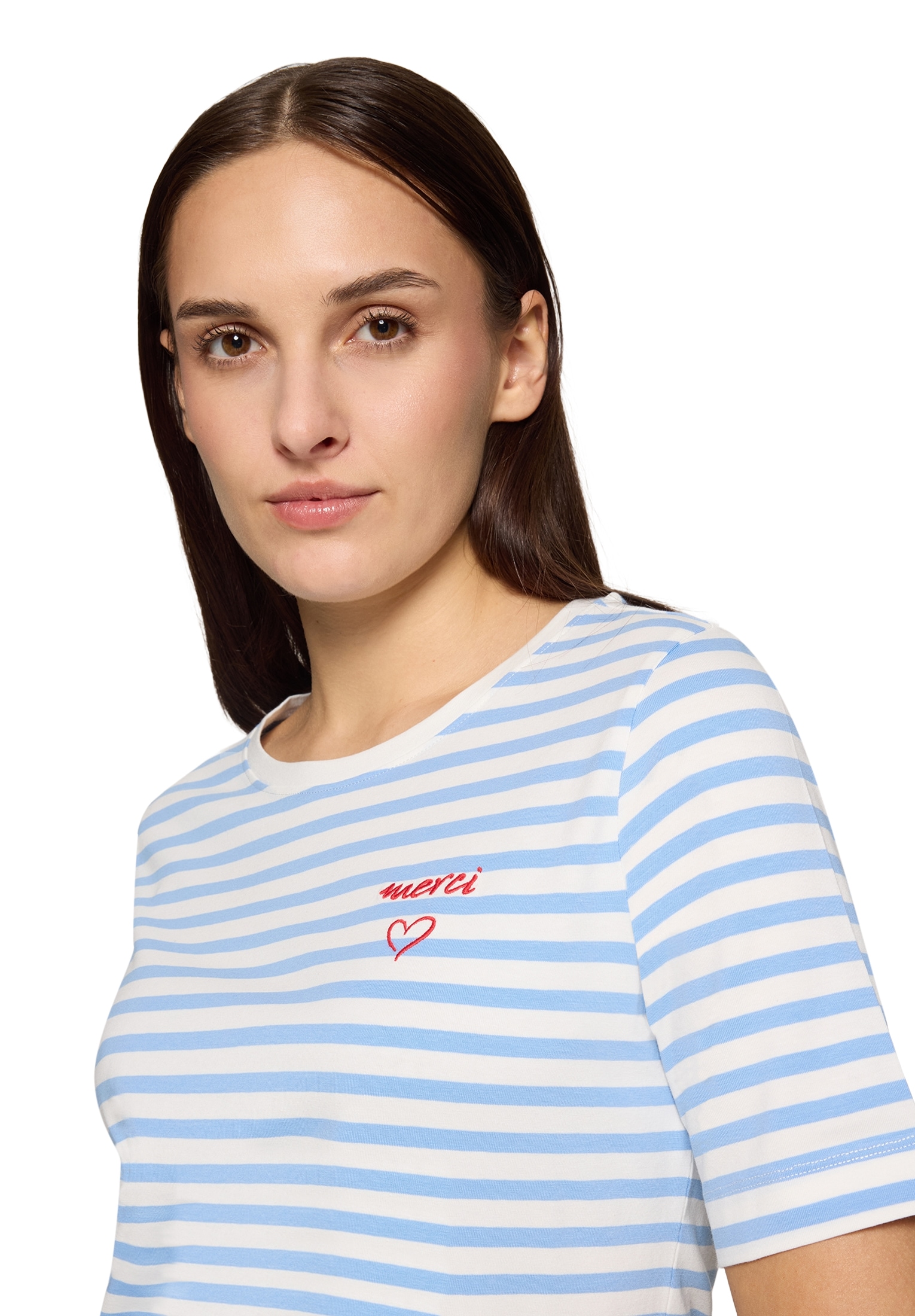 Betty&Co Rundhalsshirt »Basic Shirt mit Ringel«