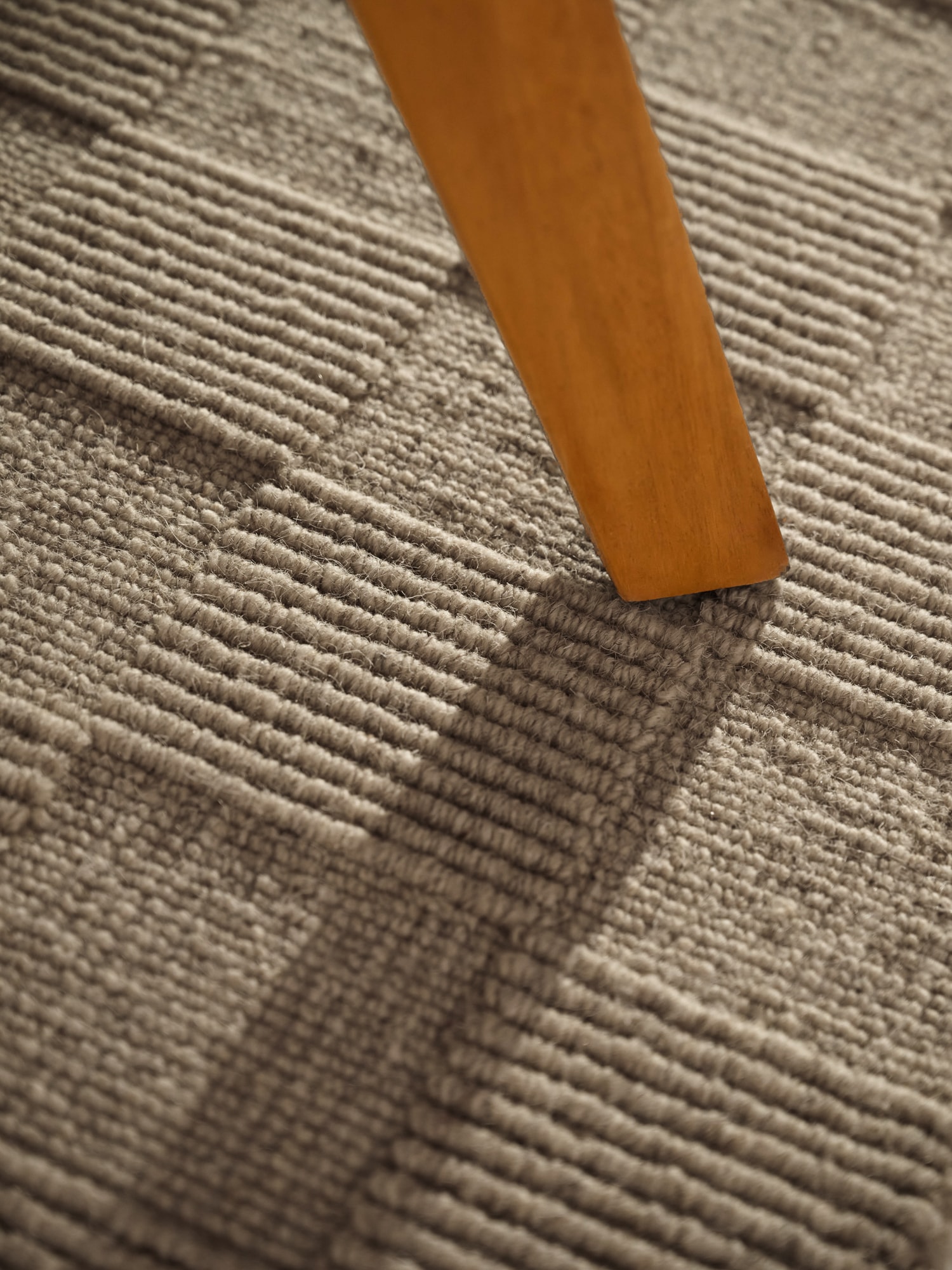 Villeroy & Boch Wollteppich »Scala« rechteckig 10 mm Höhe Handgewebt, Wolle, Kariert, Natur, 3D-Struktur, Karo, Wohnzimmer