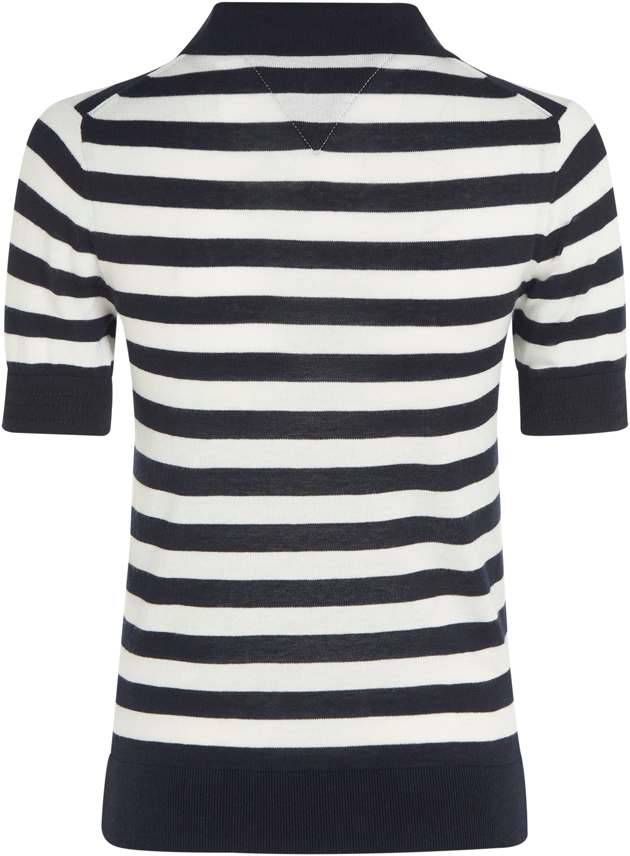 Tommy Hilfiger Polokragenpullover »BUTTON POLO SS TOP«, mit Logo auf der Brust