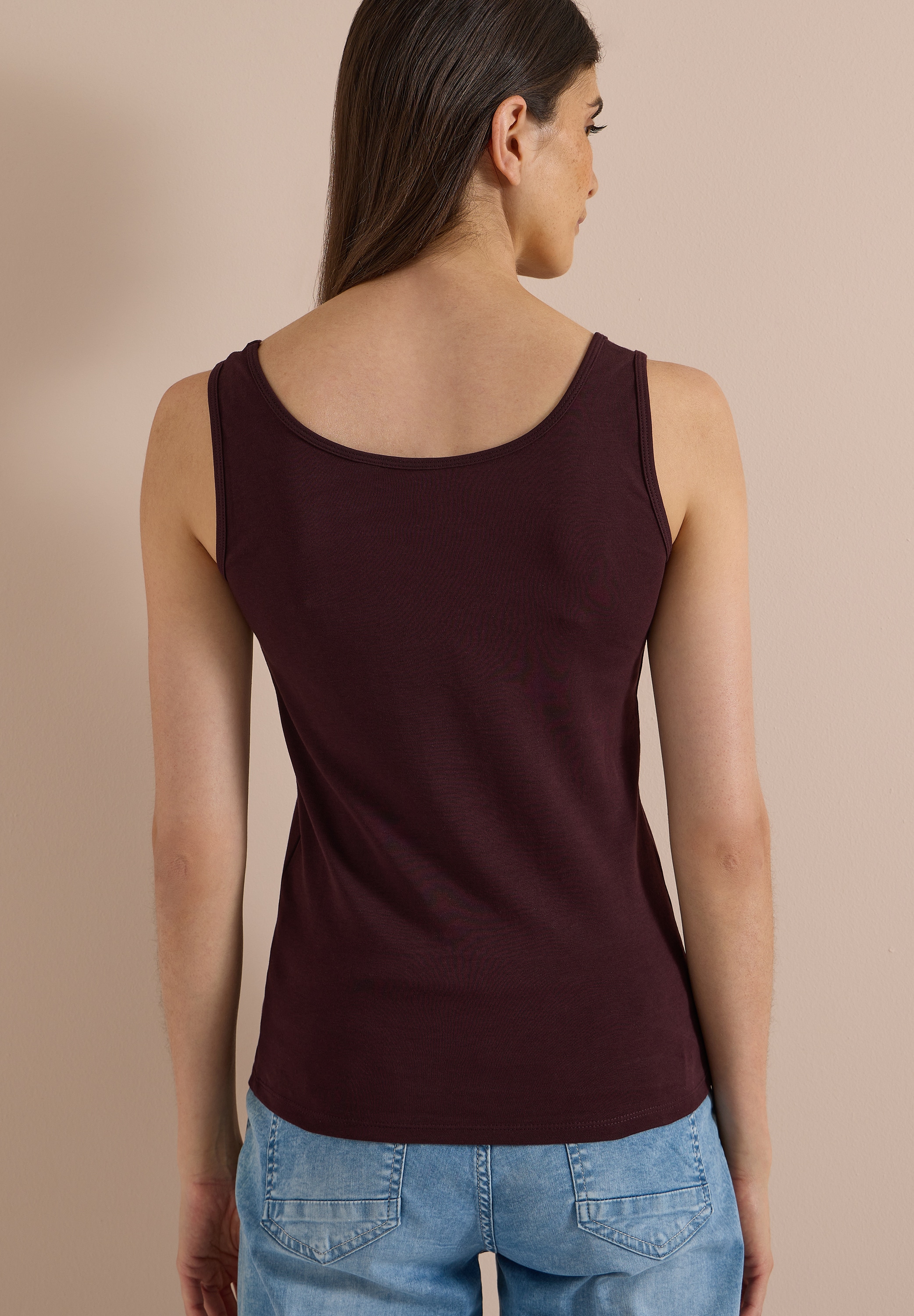 Cecil Shirttop »Style Linda« in Unifarbe