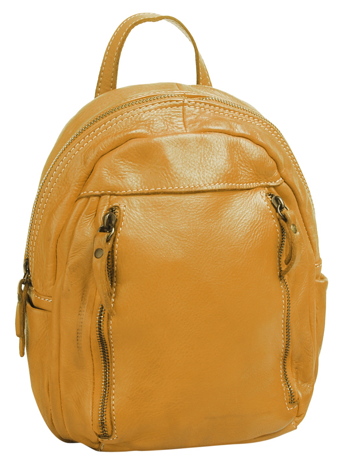 Cluty Cityrucksack, echt Leder, Made in Italy