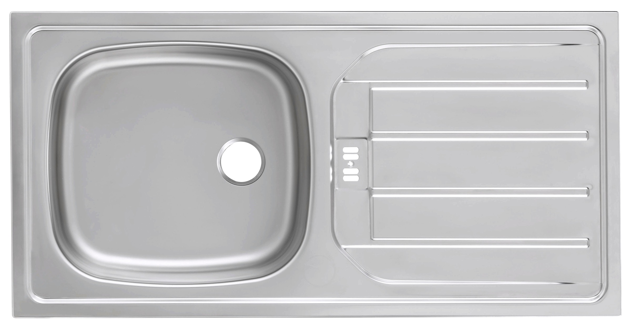 KOCHSTATION Küchenzeile »KS-Brindisi Breite 340 cm« wahlweise mit E-Geräten und Induktion, mit MDF-Fronten und Regal