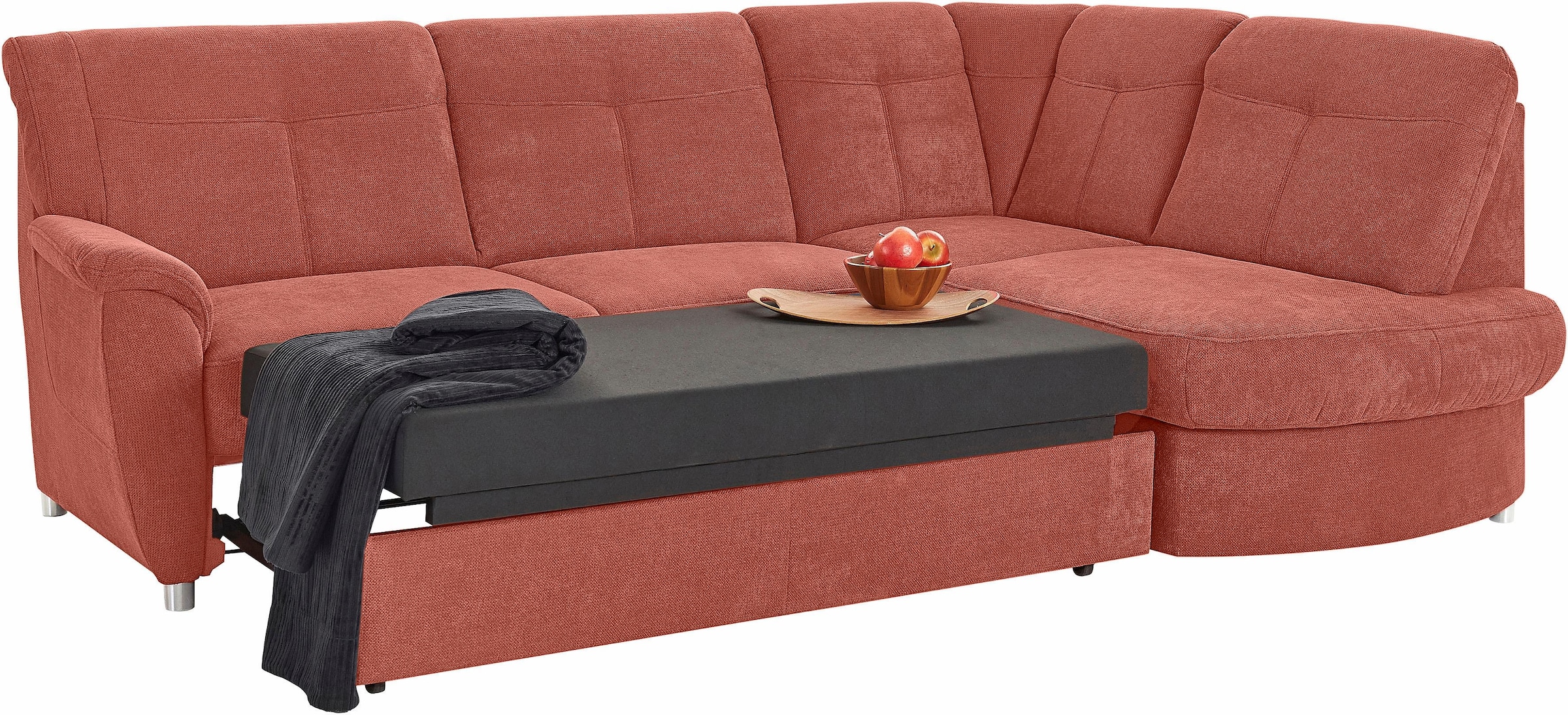 sit&more Ecksofa »Sonoma L-Form«, wahlweise mit Bettfunktion und Bettkasten
