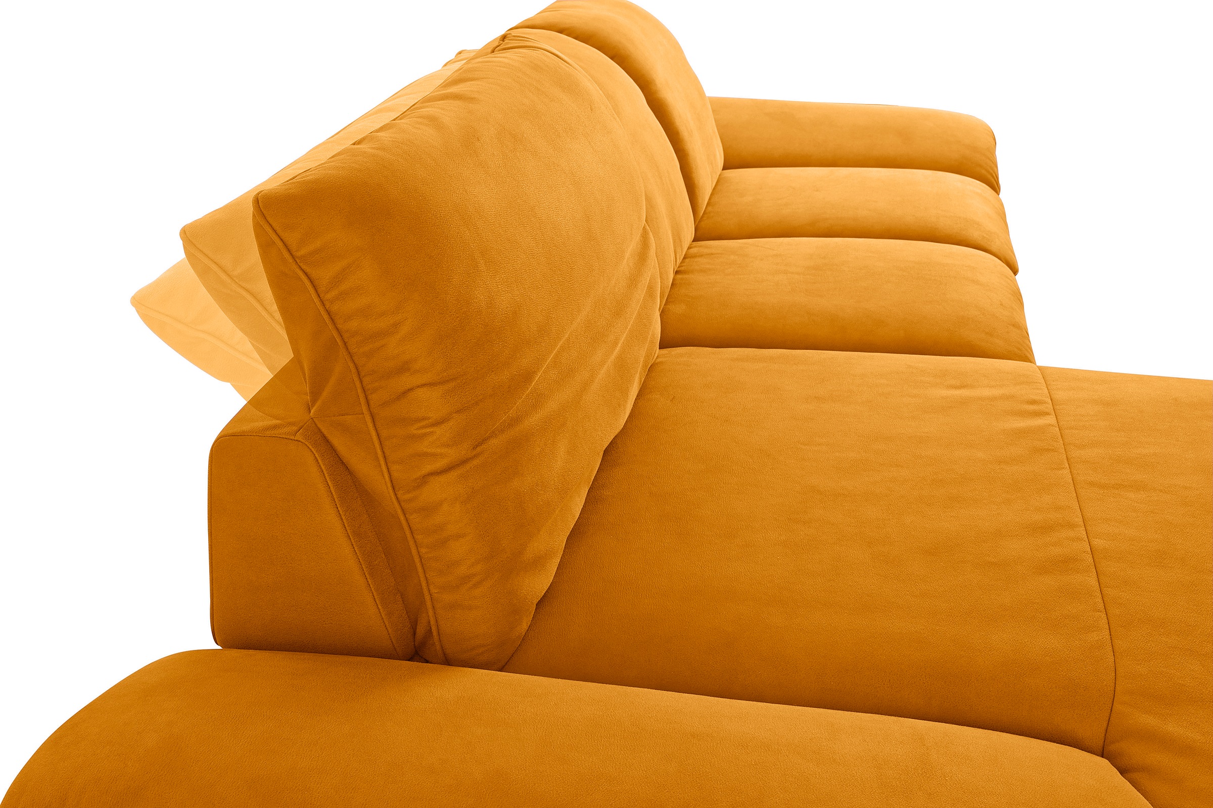 W.SCHILLIG Ecksofa »enjoy&MORE, Designsofa, elegant und bequem, L-Form« Sitztiefenverstellung, Füße schwarz pulverbeschichtet, Breite 310 cm