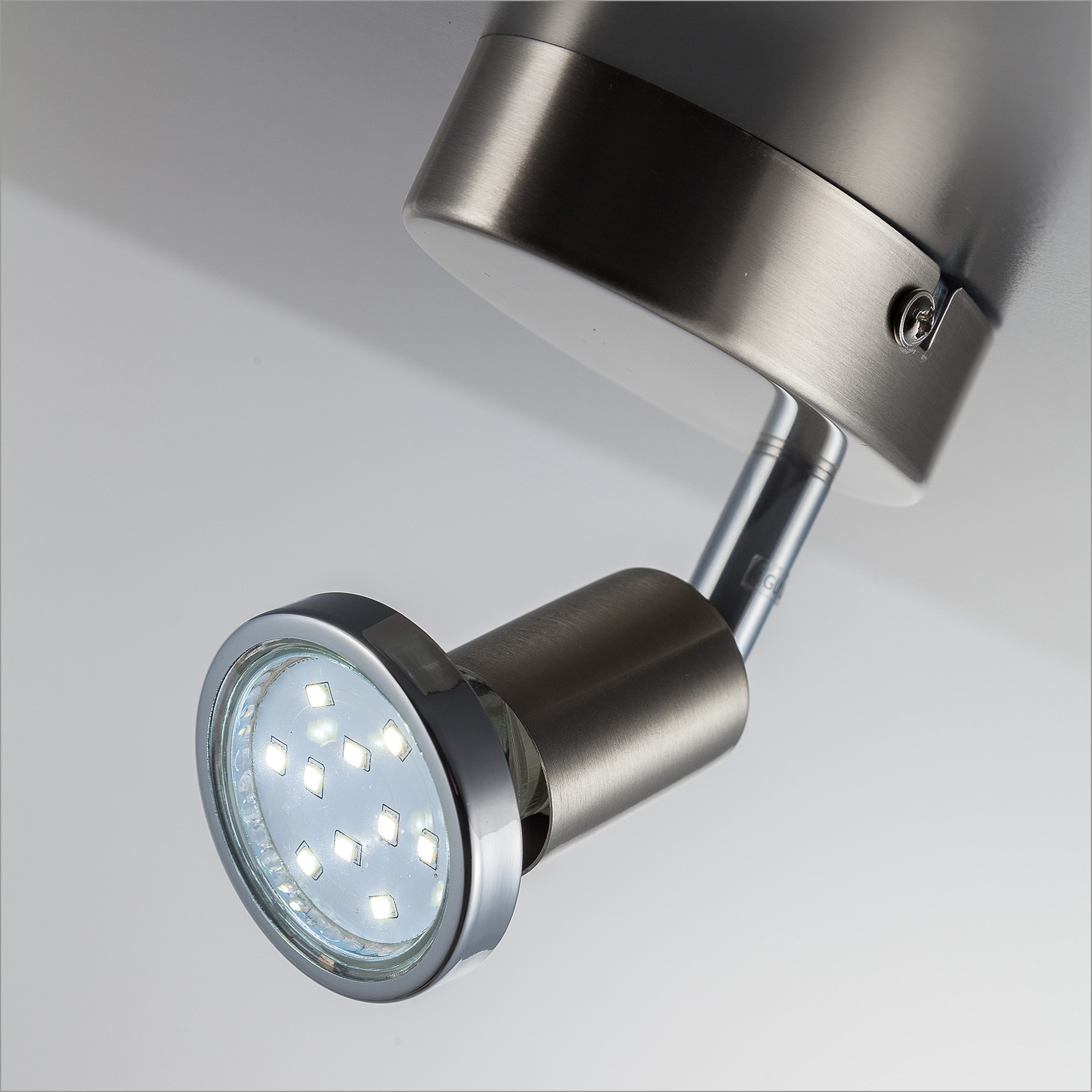 B.K.Licht LED Wandleuchte, 1 flammig, Leuchtmittel GU10 | LED wechselbar, LED Deckenleuchte Wohnzimmer schwenkbar GU10 Metall Wand-Spot Lampe