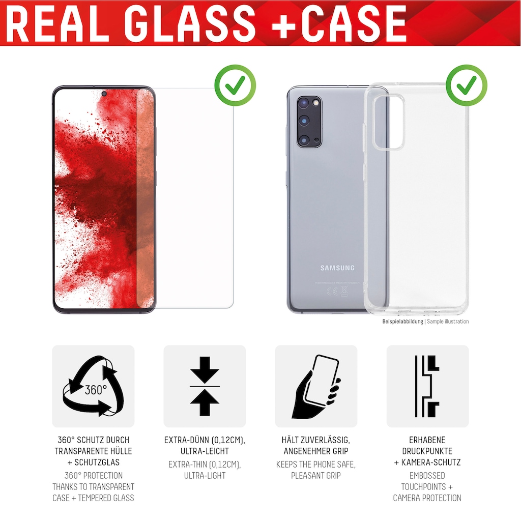 Displex Displayschutzfolie »DISPLEX Real Glass Panzerglas für Samsung Galaxy A52/A52 5G (6,5")«, für Samsung Galaxy A52 (5G)