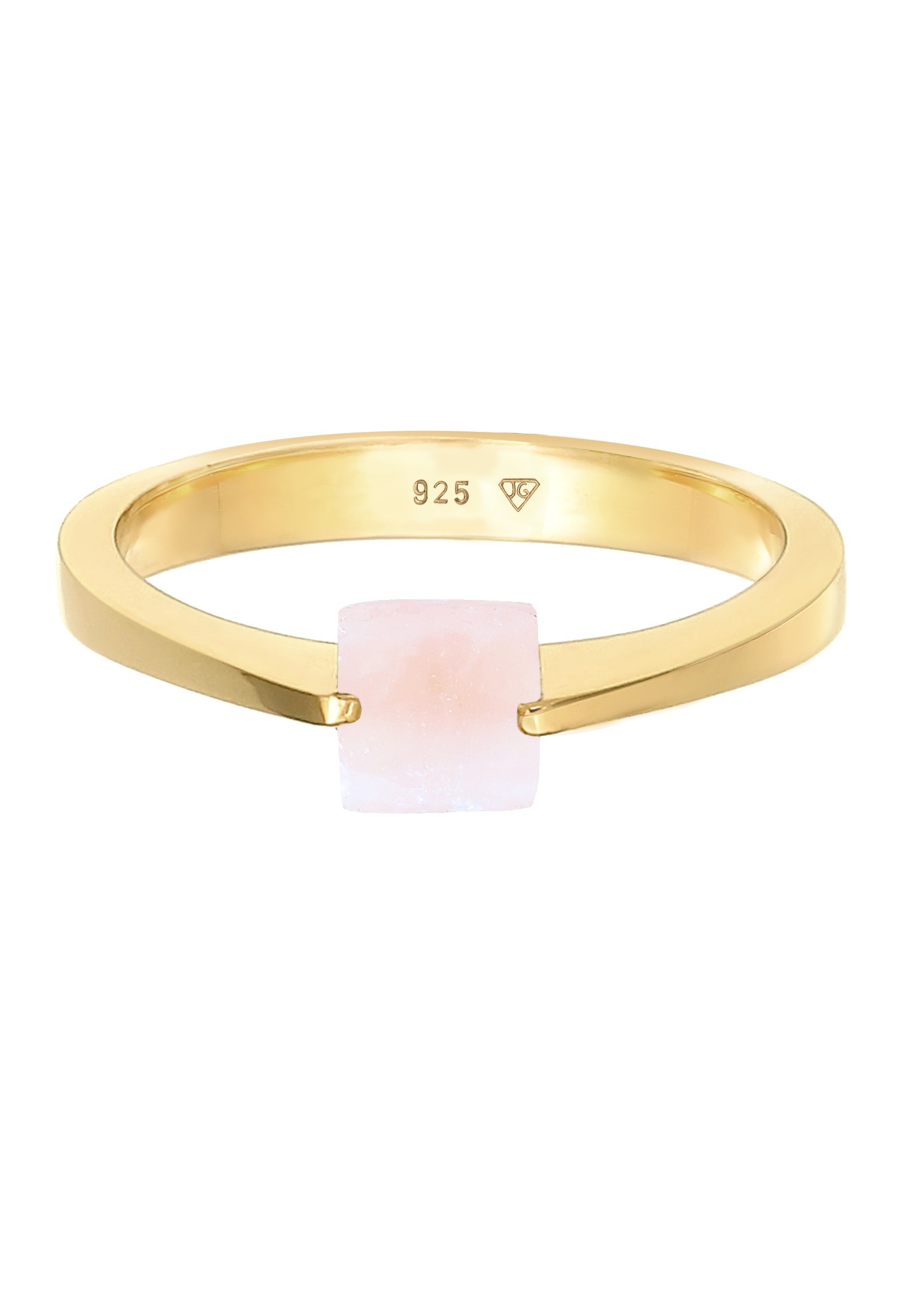 Elli Premium Silberring »Ring Solitär Edelstein Viereck Klassik 925 Silber«