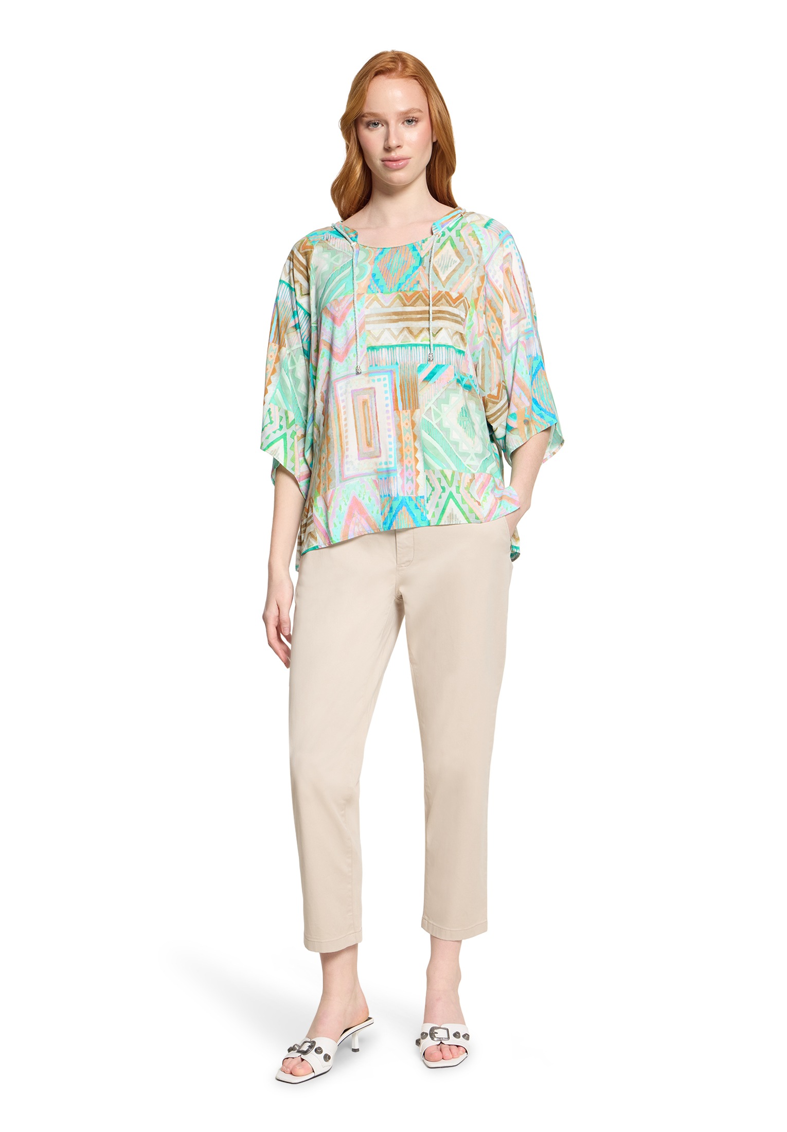 Cartoon Klassische Bluse »Oversize-Bluse mit Muster«