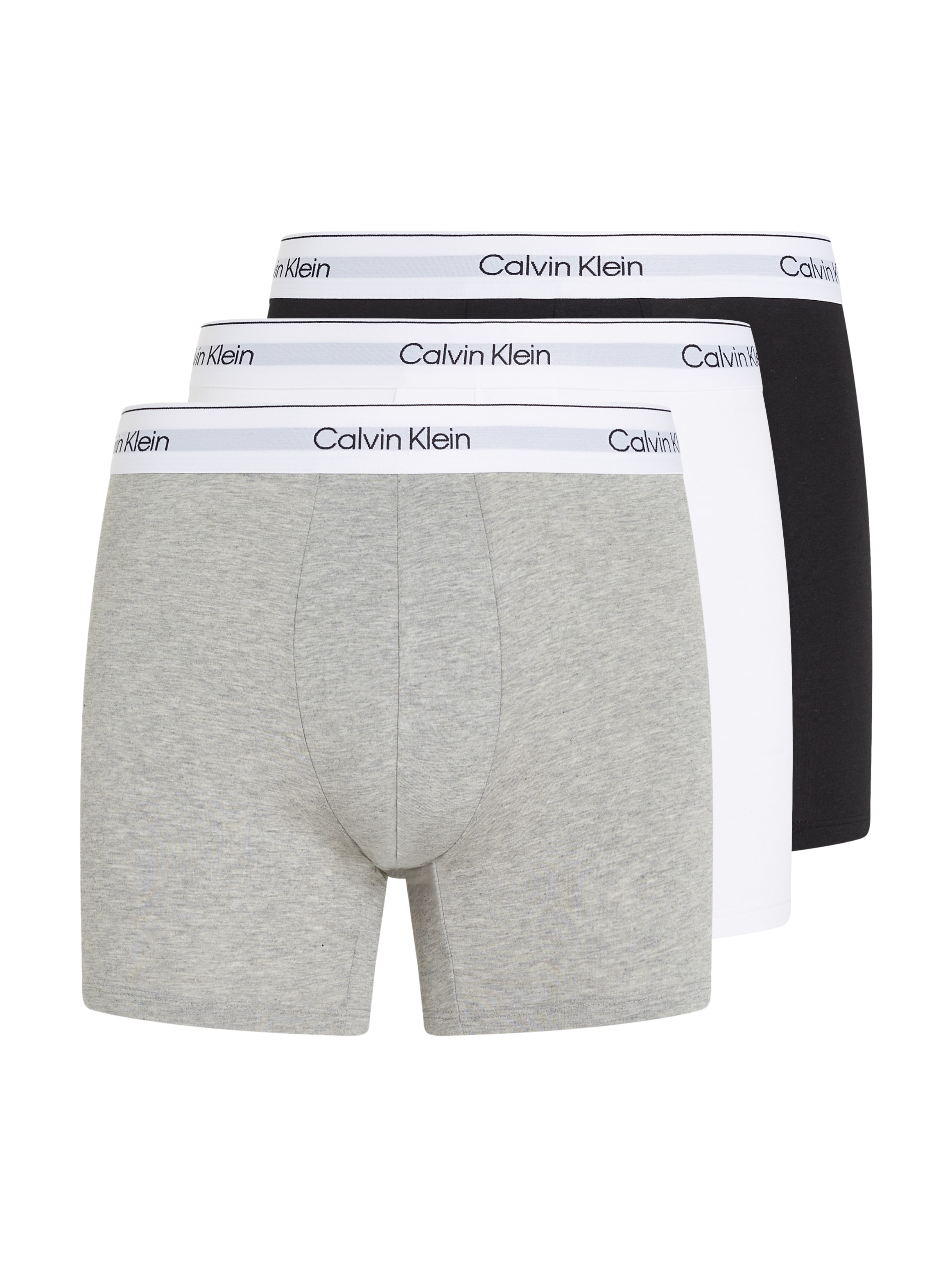 Calvin Klein Underwear Boxer »BOXER BRIEF 3PK«, (Packung, 3 St.), mit längerem Bein, Logo-Elastikbund (3 Stück)