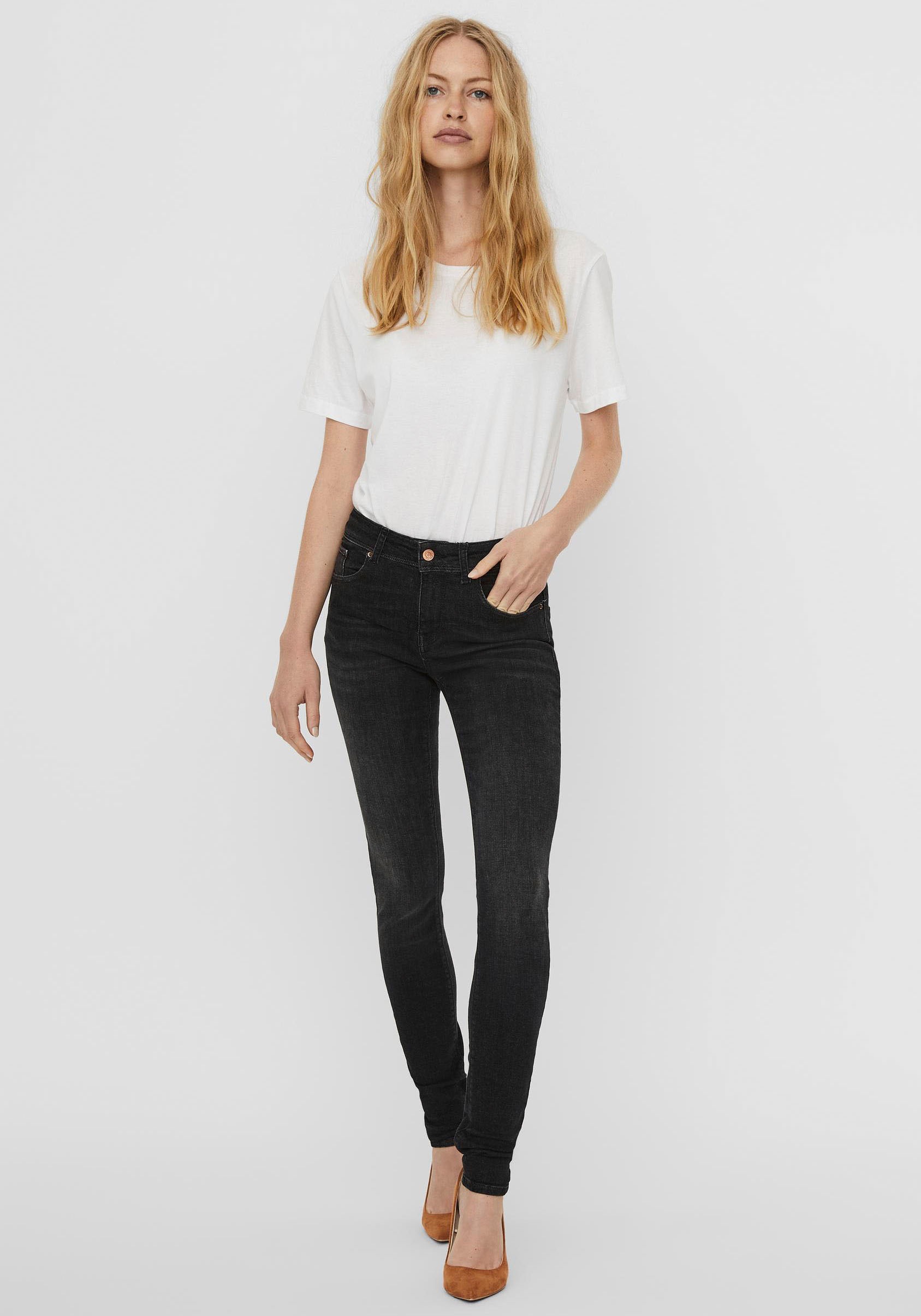 Vero Moda Skinny-fit-Jeans »VMLUX MR SLIM JEANS«