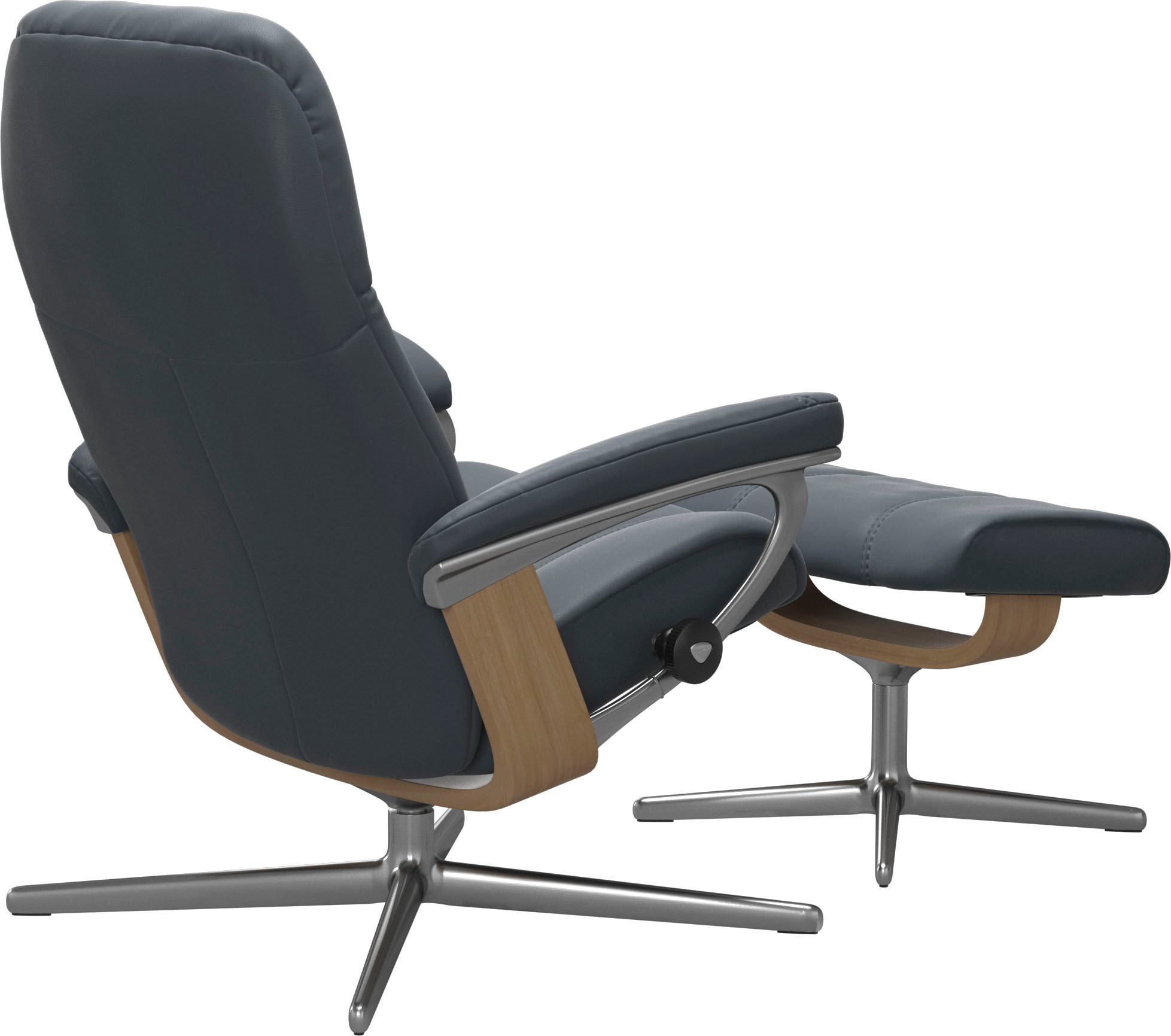 Stressless® Fußhocker »Consul« mit Cross Base, Größe S, M & L, Holzakzent Eiche