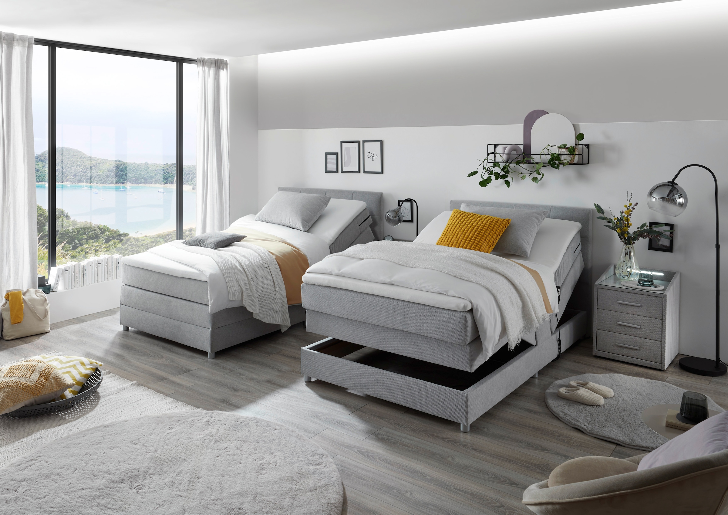 ED EXCITING DESIGN Boxspringbett »Toulouse B«, inkl. Motor