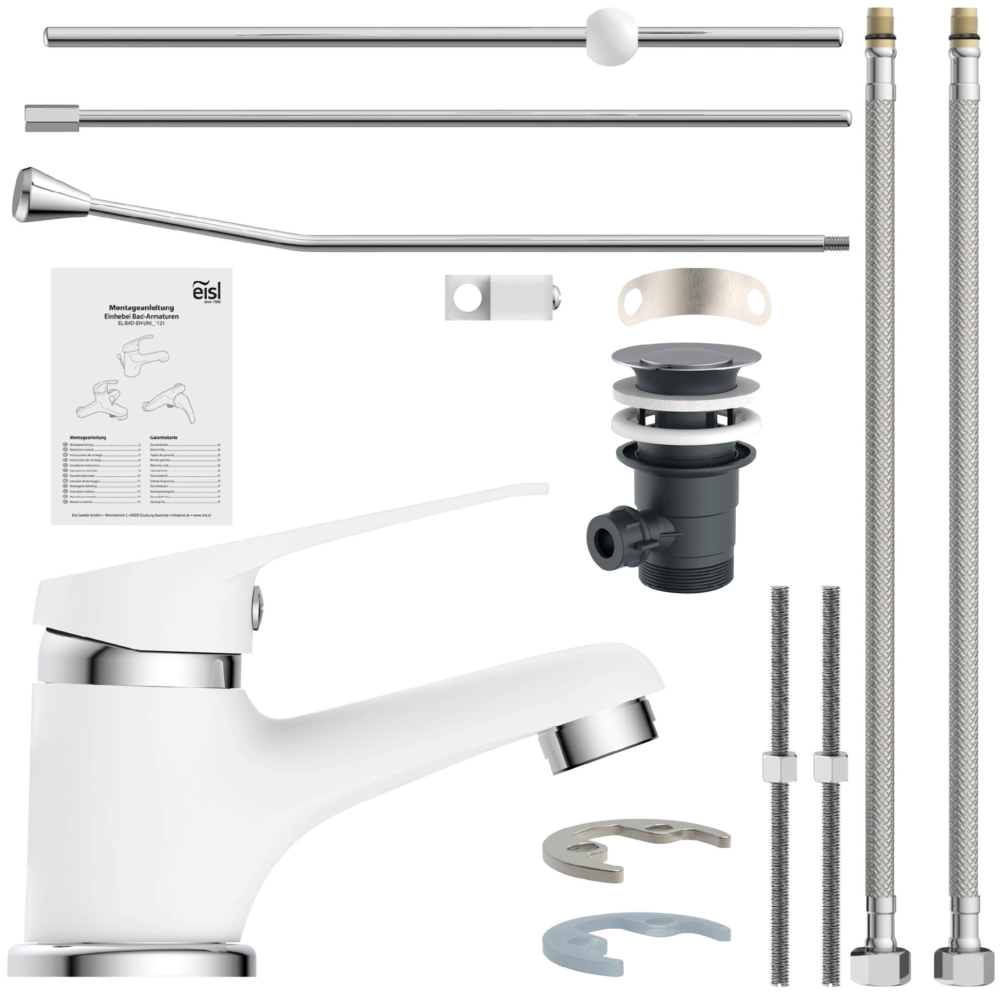 Eisl Badarmatur »3-teilige Serie SPEED« Set,  geräuscharm, Marken-Mischdüse
