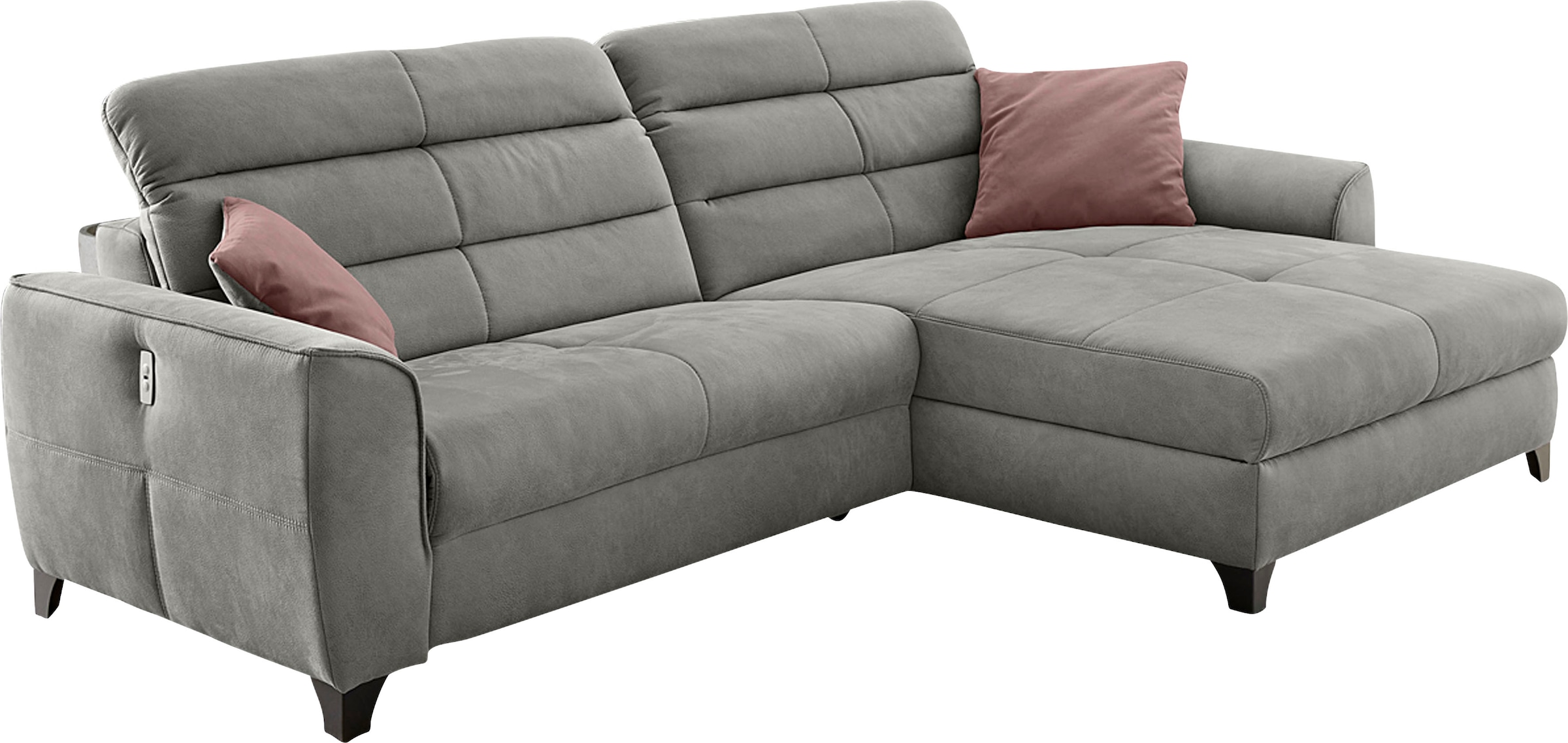 Jockenhöfer Gruppe Ecksofa »Double One L-Form«, mit 2x 120cm breiten, elektromotorischen Relaxfunktionen