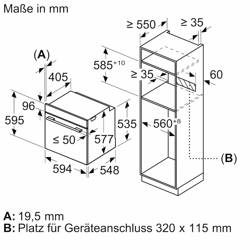 NEFF Einbaubackofen »B3ACE2AN0«, N 50, B3ACE2AN0