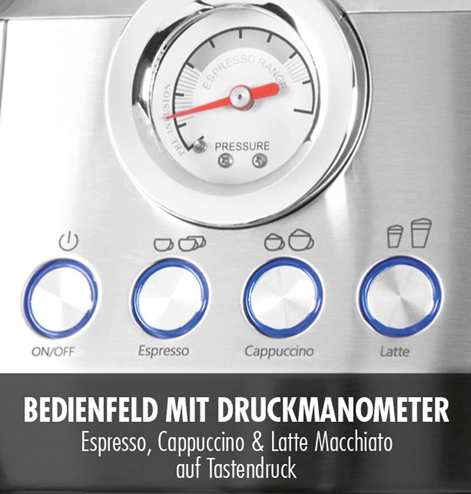 Gastroback Espressomaschine »42722 DESIGN ESPRESSO PICCOLO PRO M« mit integriertem, automatischem Milchaufschäumer