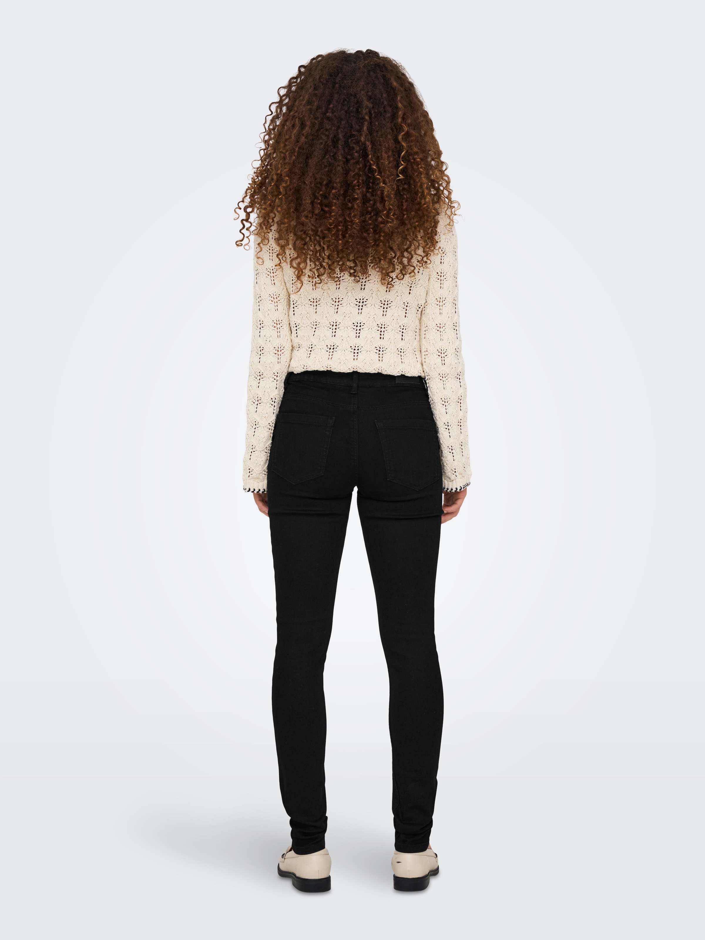 ONLY Skinny-fit-Jeans »ONLWAUW MID WAIST SK VIS BUT DNM«