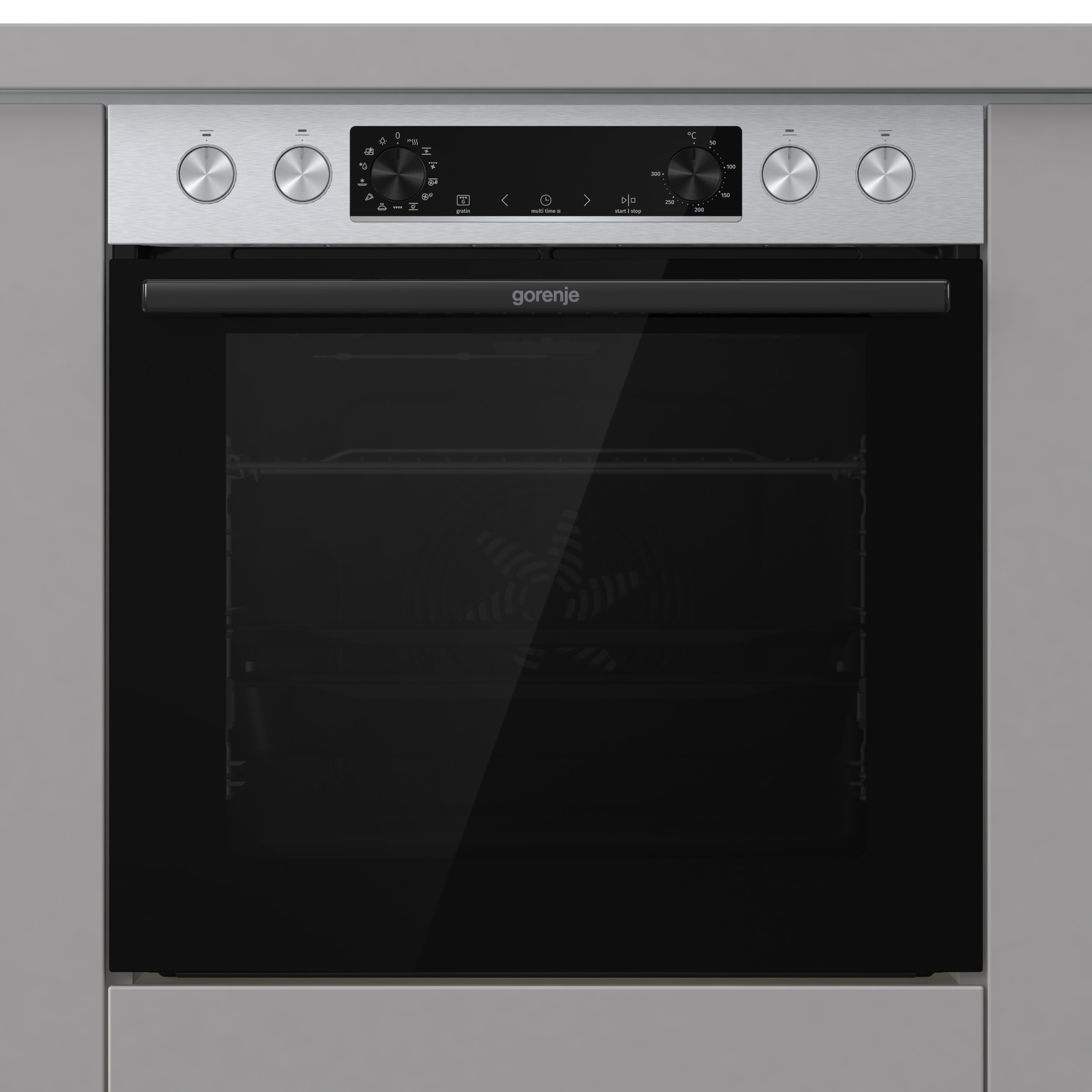GORENJE Induktions Herd-Set »BCSIB737OTX« mit 1-fach-Teleskopauszug ecoClean Plus 1 Stk. tlg. Pizzafunktion mit 300 °C – perfekt für Pizza, Focaccia und mehr!