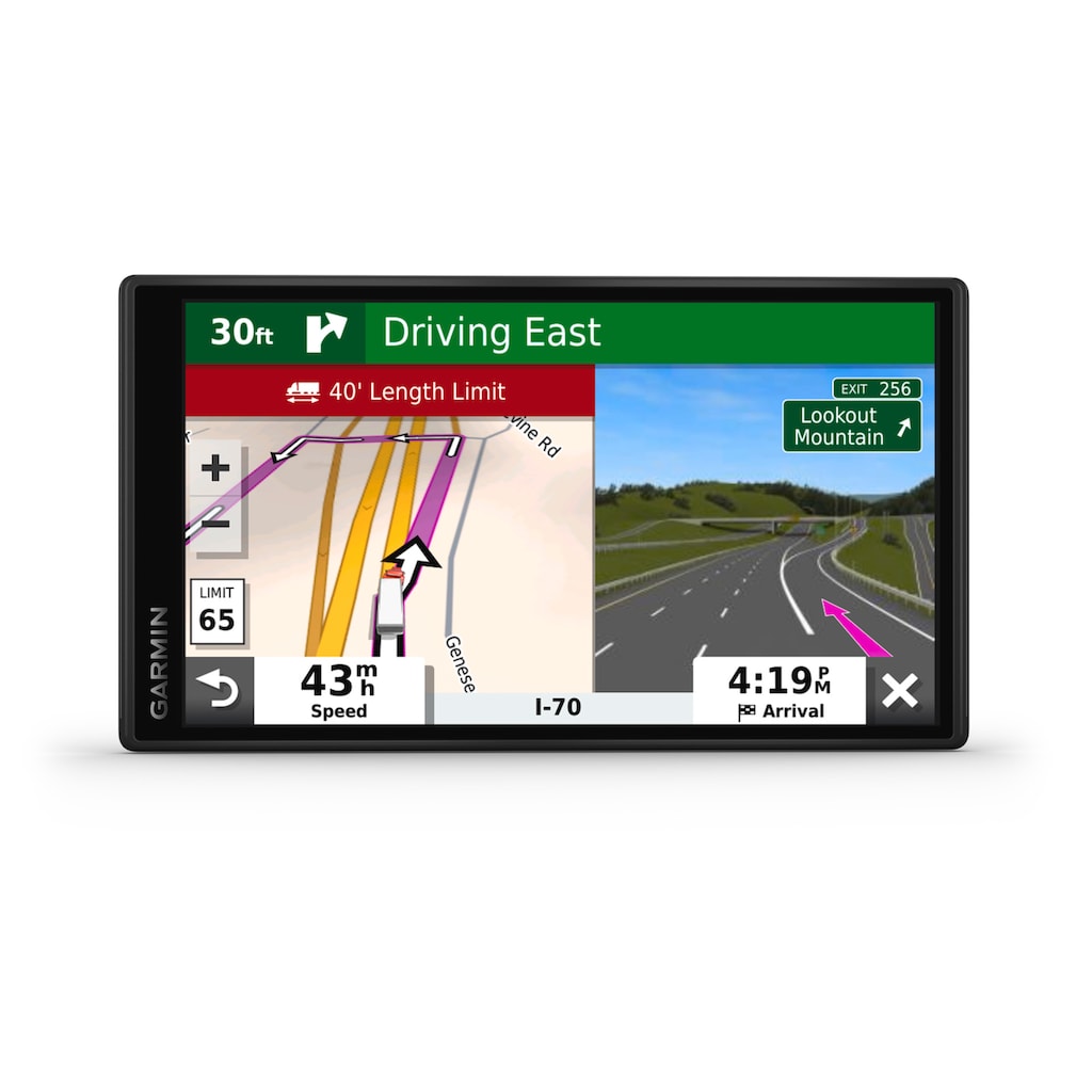 Garmin LKW-Navigationsgerät »DEZL LGV500 EU, MT-D, GPS«, (Europa (46 Länder) Karten-Updates), Integriertes WLAN, Sprachsteuerung und Bluetooth, 3D Karten, 46 Länder