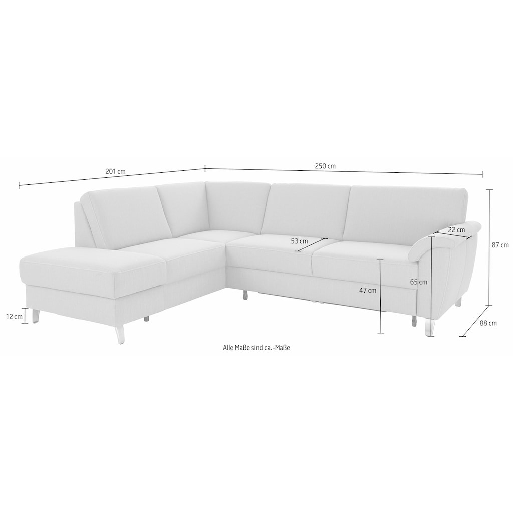 sit&more Ecksofa »Texel L-Form«