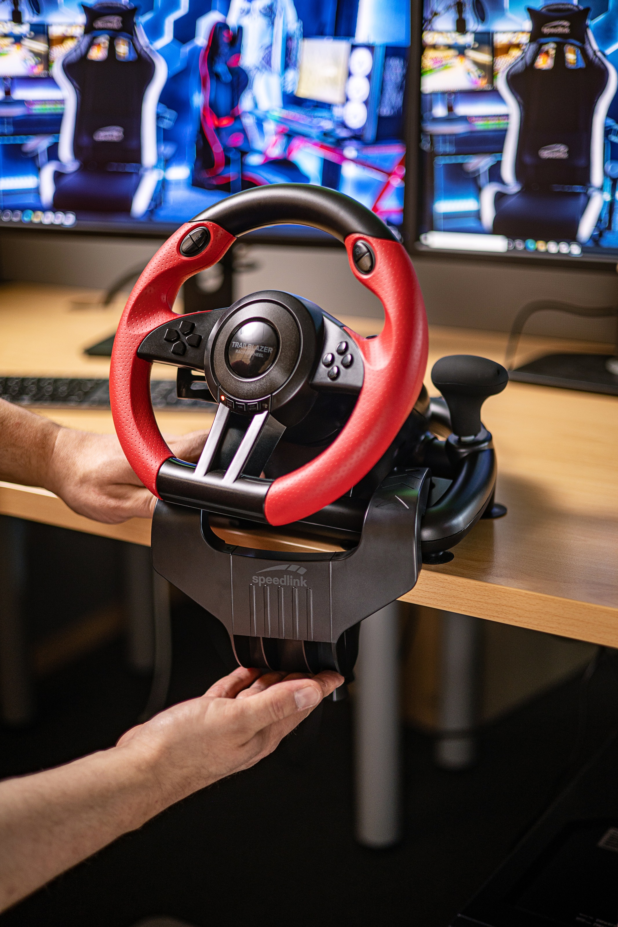 Speedlink Halterung »TABLE MOUNT Lenkrad Halterung für DRIFT O.Z./ TRAILBLAZER Racing Wheel«, Tischhalterung mit Handschraube bis 40mm Tischdicke