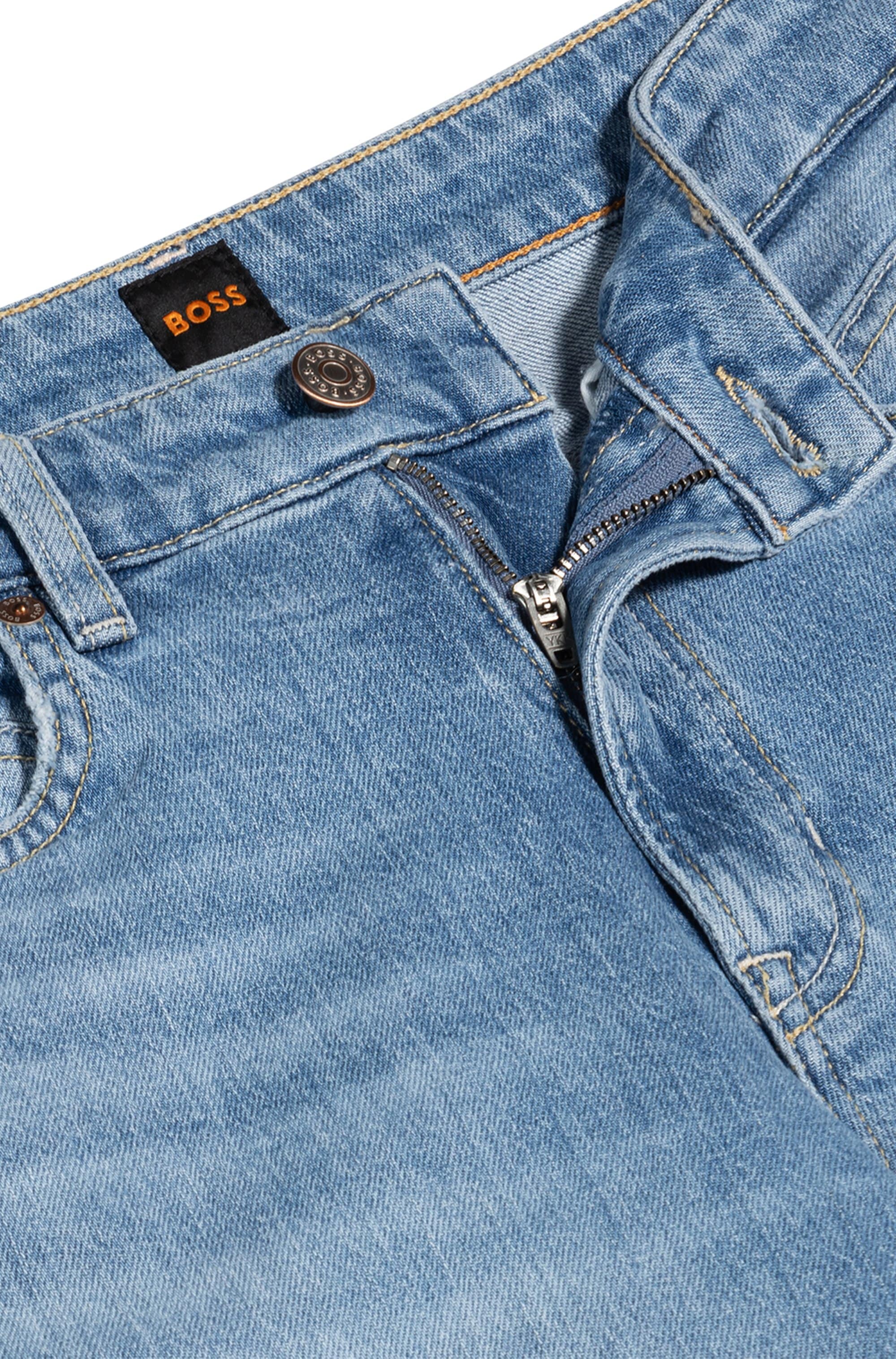 BOSS ORANGE Schlagjeans »Soft Kick Flare High Rise Premium Damenmode«, (BOSS ORANGE DENIM), in cropped Form