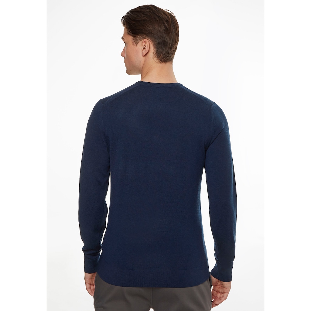 Calvin Klein Rundhalspullover »SUPERIOR WOOL CREW NECK SWEATER«