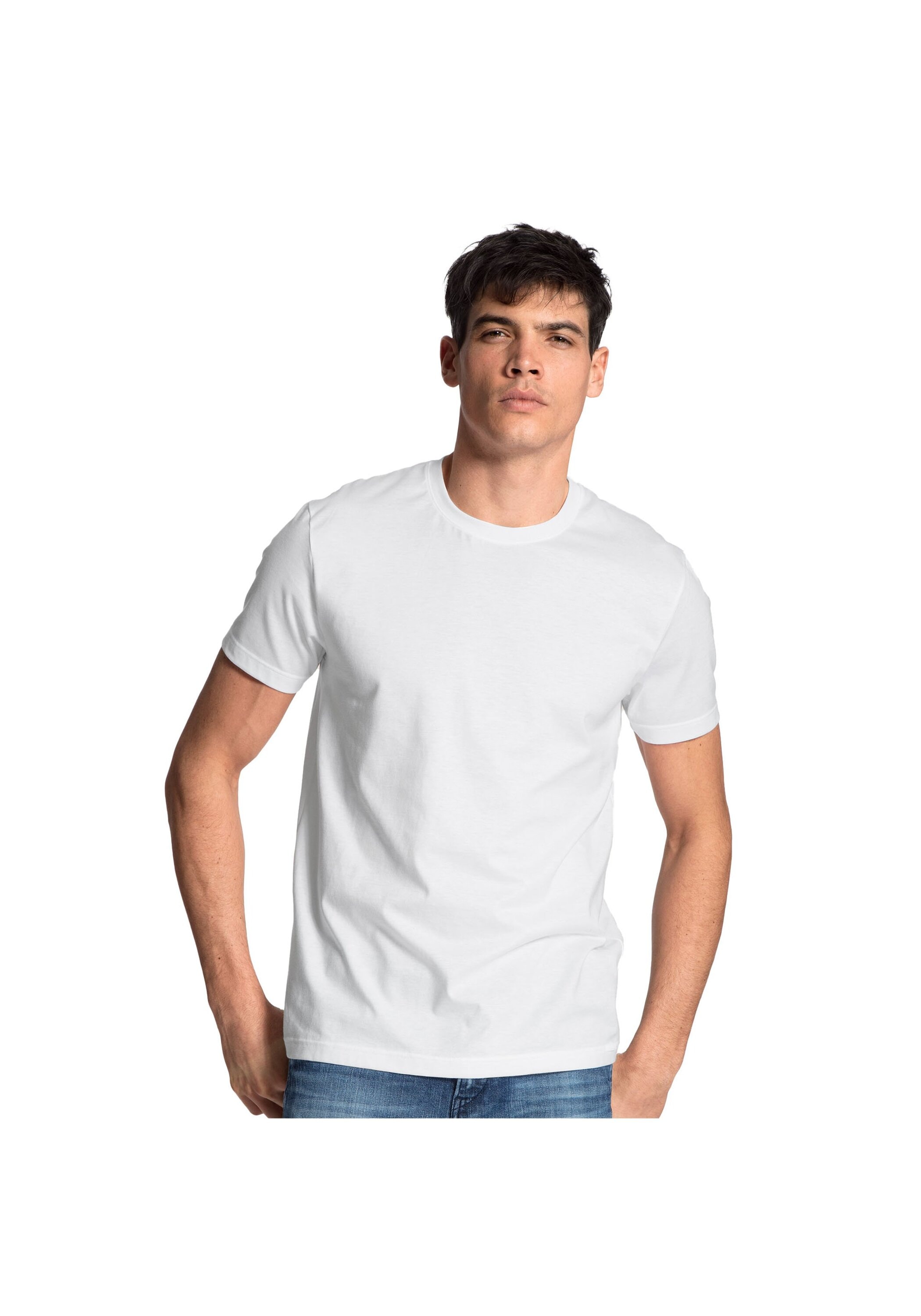 CALIDA T-Shirt »T-Shirt MEN T-Shirt 2PACK Natural Benefit 100% cotton 4er Pack«