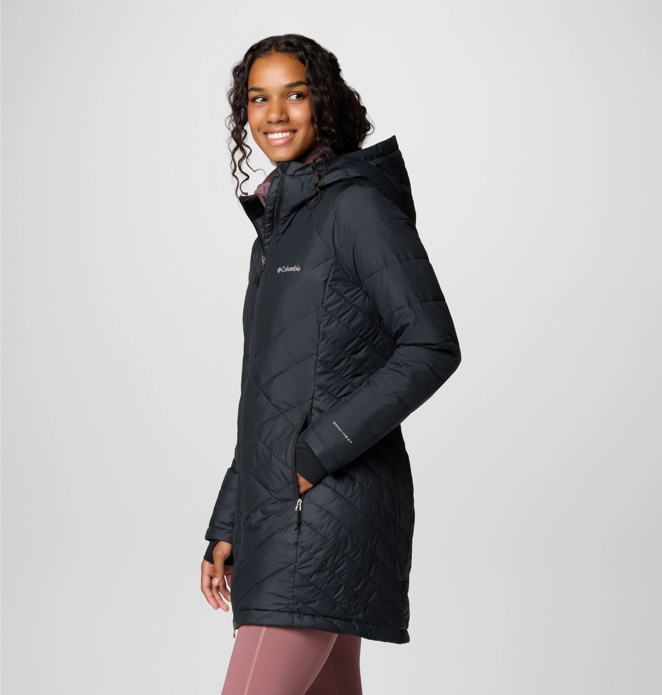 Columbia Steppmantel »HEAVENLY LONG HOODED JACKET«, (1 tlg.)