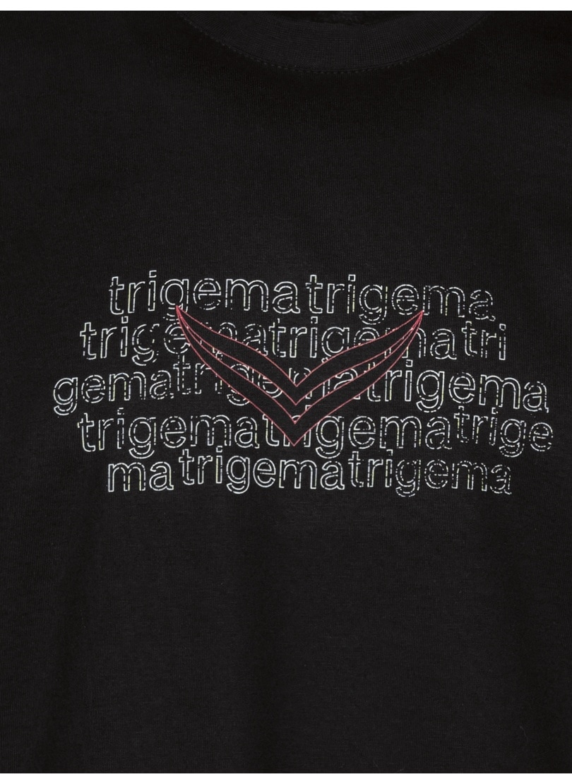 Trigema T-Shirt »TRIGEMA T-Shirt mit Logo-Print«, (1 tlg.)
