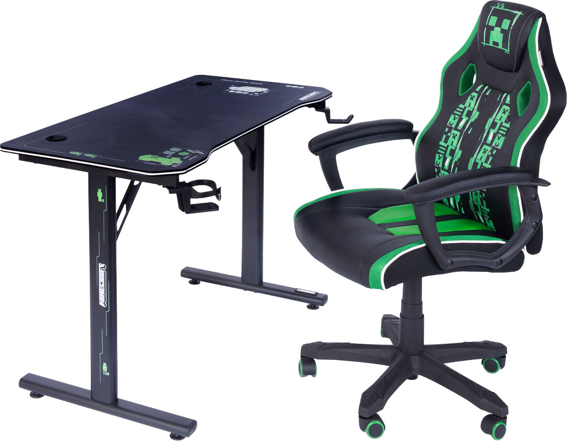 Phoenix Gaming-Stuhl () 1 Stk.grüne Absetzungen, Racing Chair