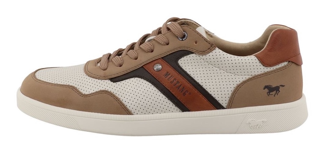 Mustang Shoes Sneaker »Romeo«  Schnürschuh, Halbschuh, Freizeitschuh mit modischen Kontrastbesätzen