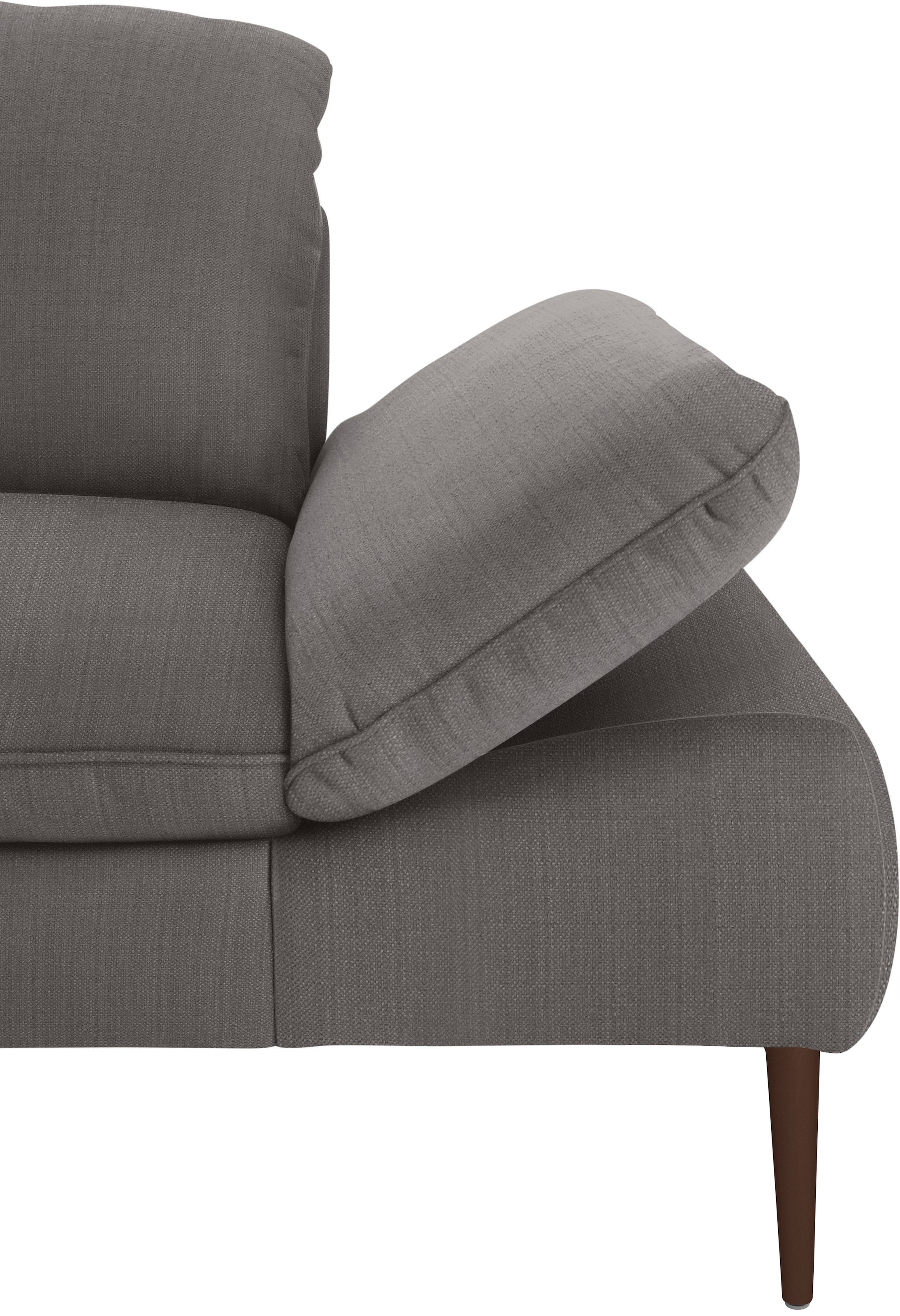 W.SCHILLIG 2-Sitzer »enjoy&MORE« Sitztiefenverstellung, Füße bronze pulverbeschichtet, Breite 202 cm