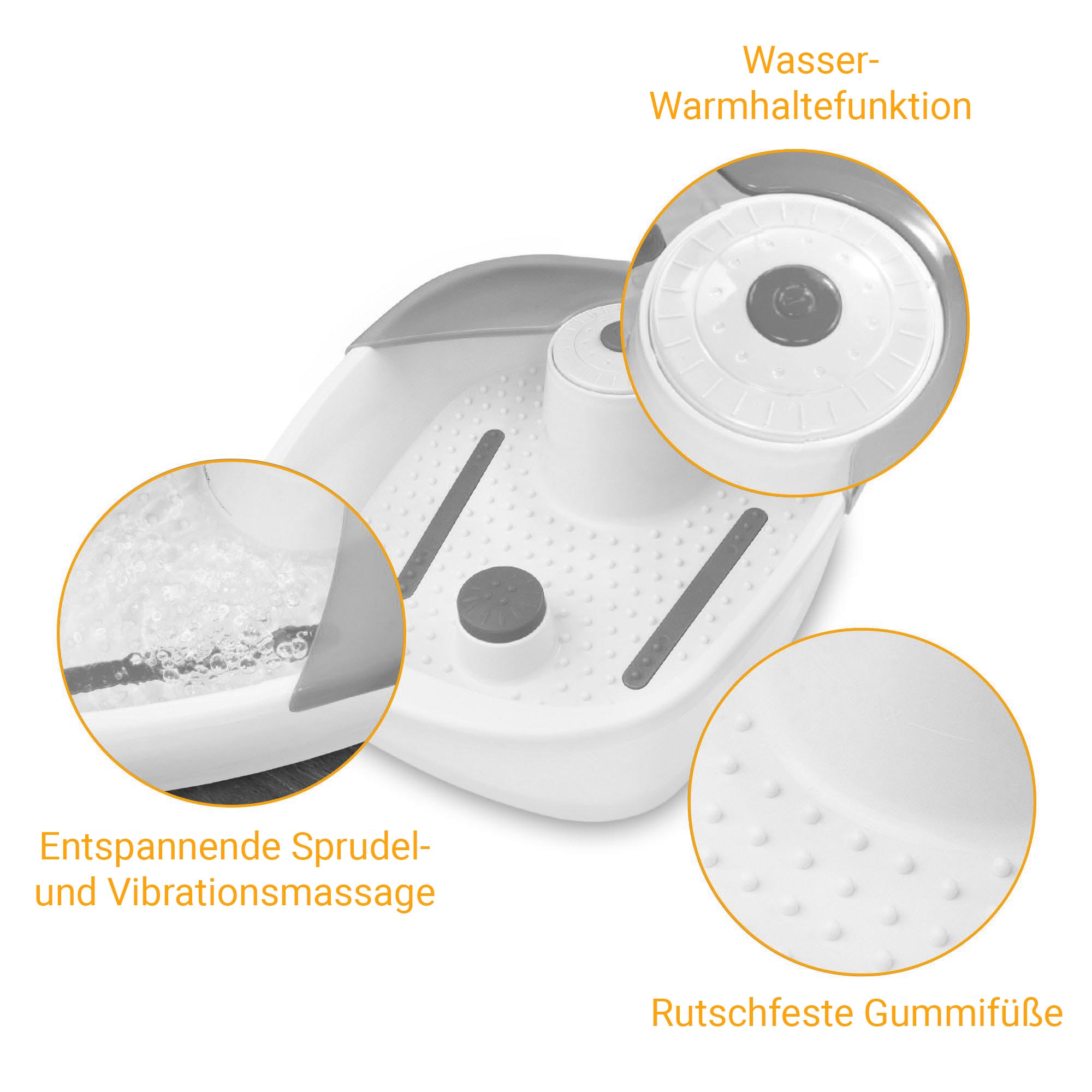 Medisana Fußbad »FS 881« Sprudel- und Vibrationsmassage, Wasser-Warmhaltefunktion
