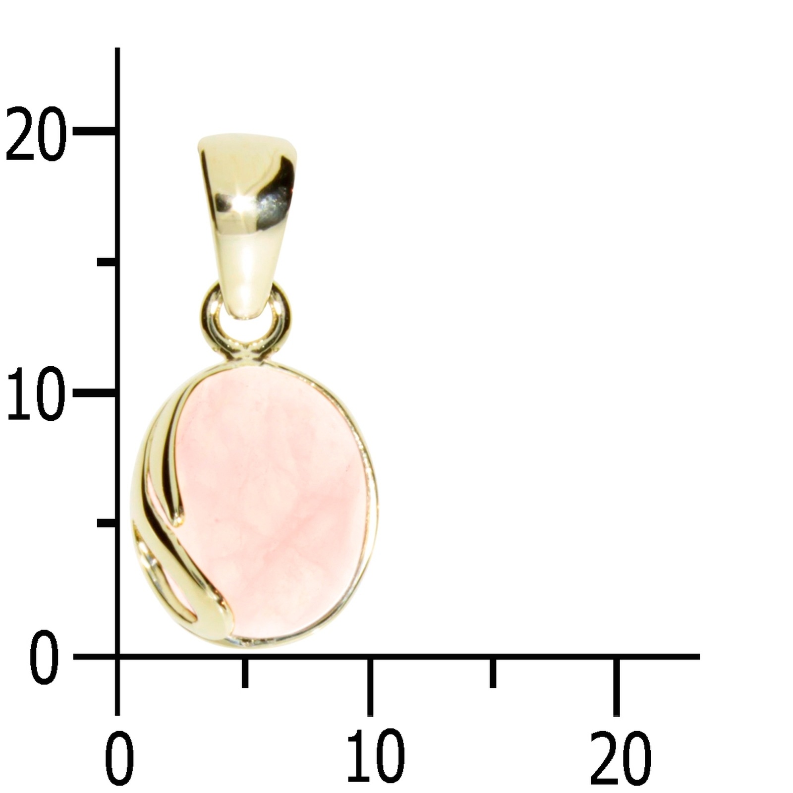 OSTSEE-SCHMUCK Kettenanhänger »- Melanie - Gold 333/000 - Rosenquarz«