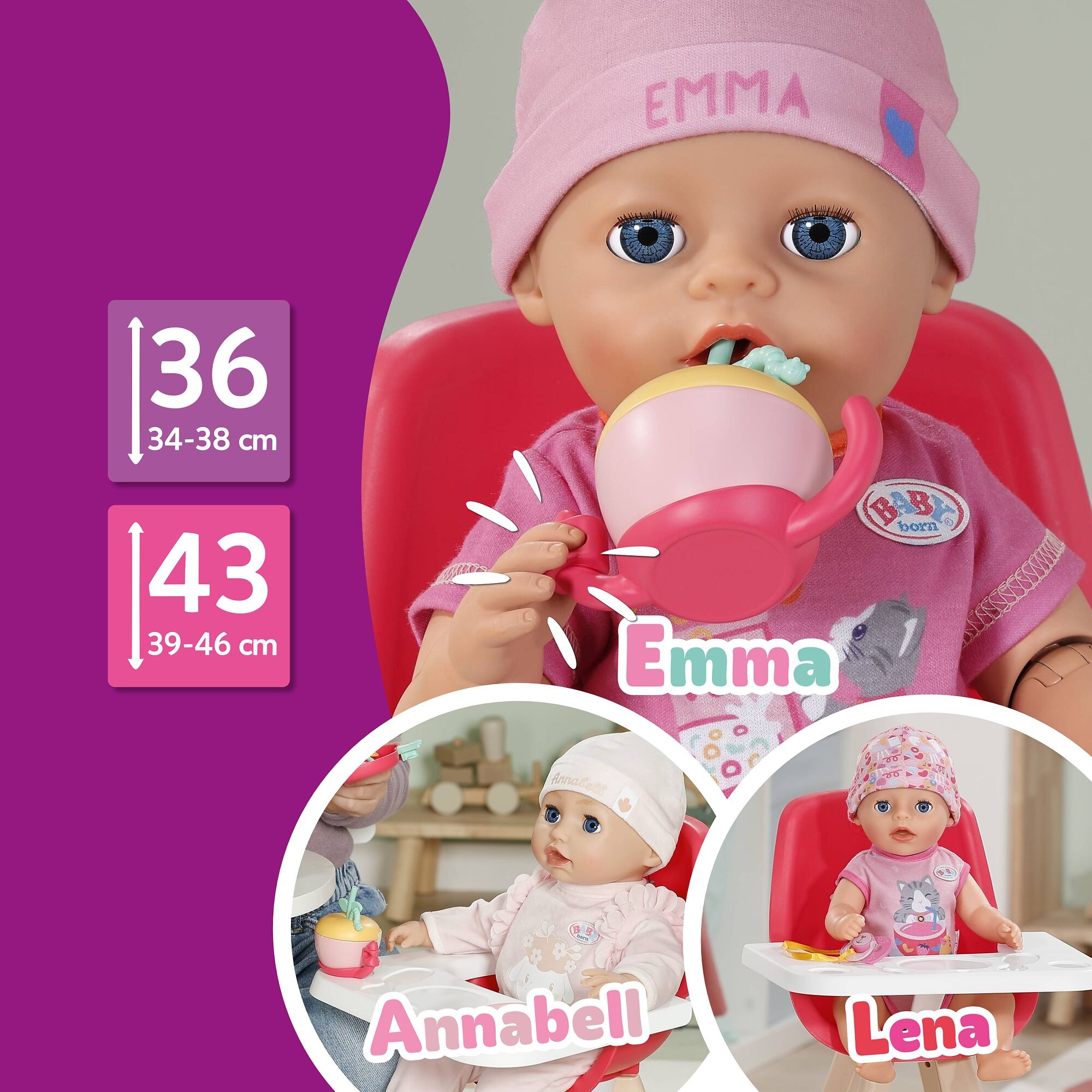 Baby Born Puppengeschirr »Geschirrset« passend für Click & Play BABY born Puppen