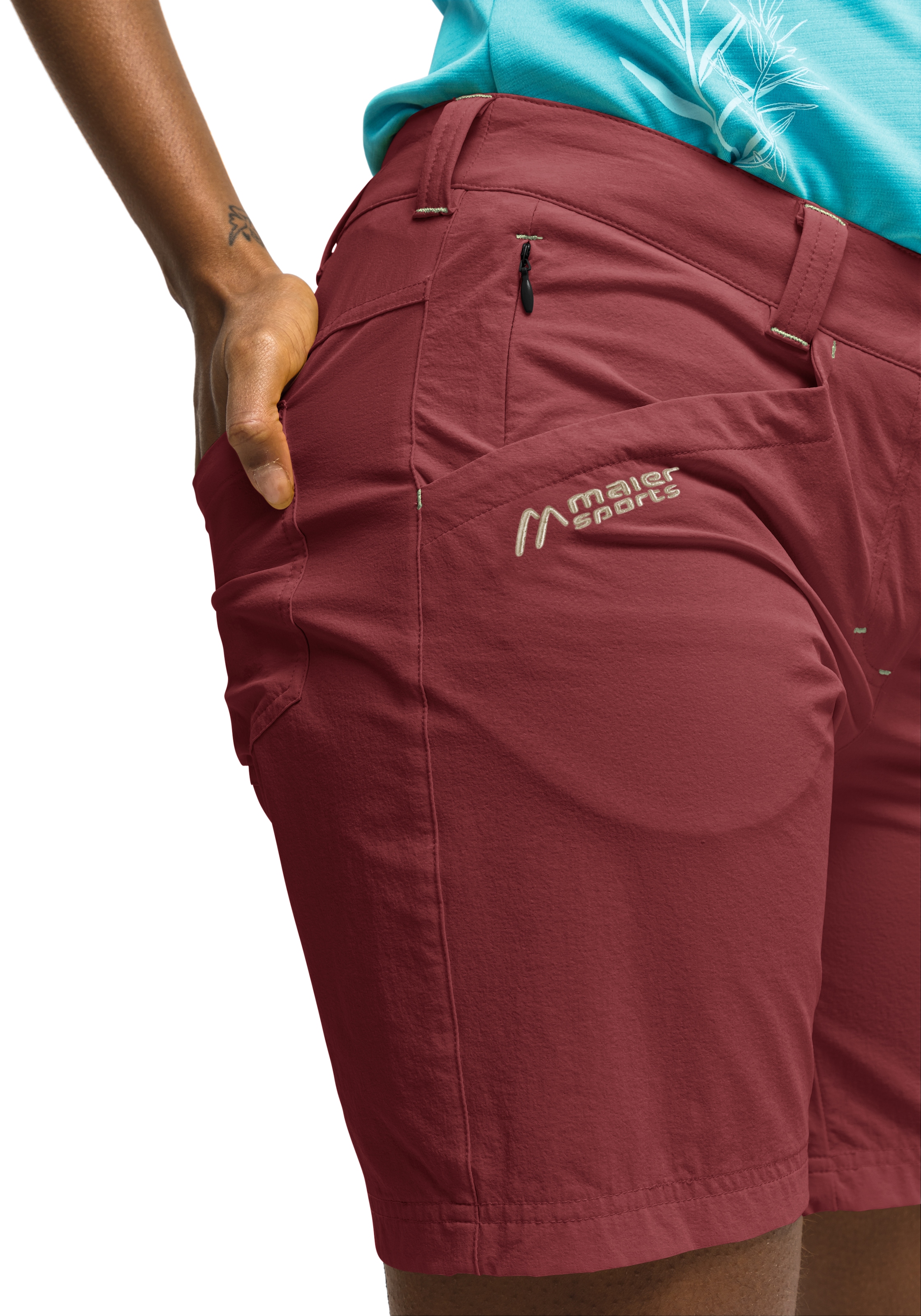 Maier Sports Funktionsshorts »Lulaka Shorts«, Damen Shorts, kurze Wanderhose, Outdoorhose mit 4 Taschen, Regular Fit