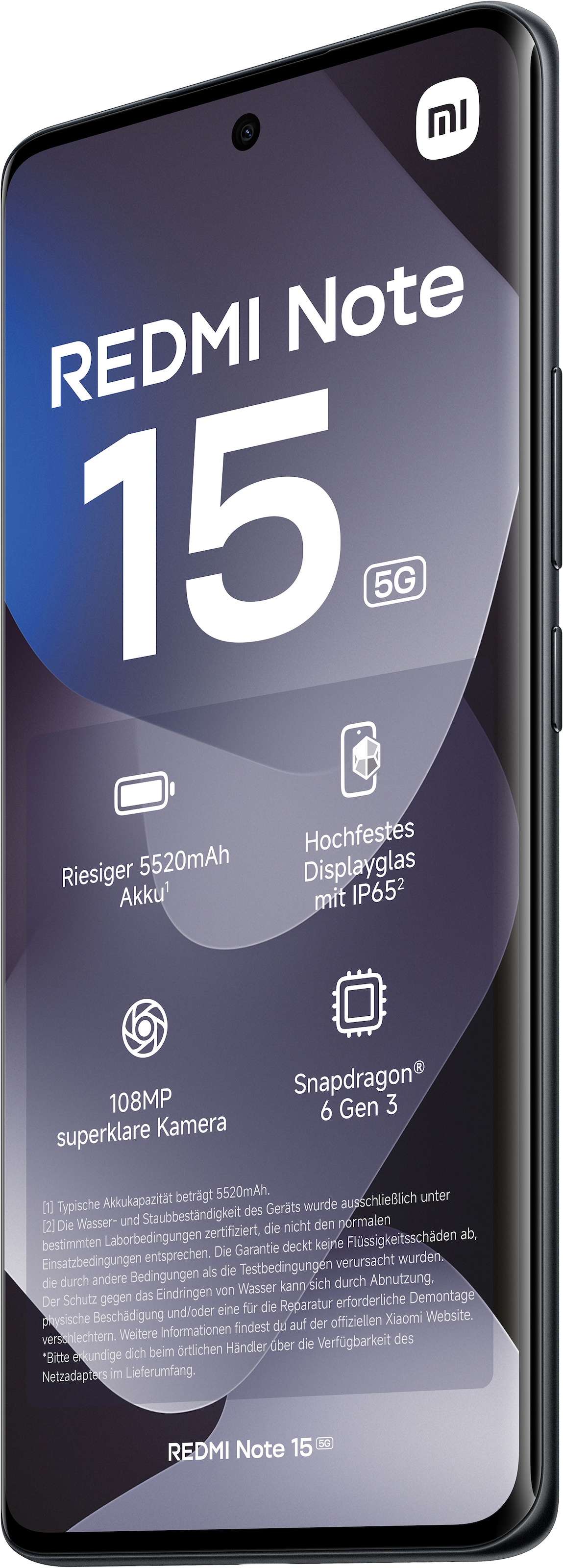 Xiaomi Smartphone »Redmi Note 15 5G 6+128« Black