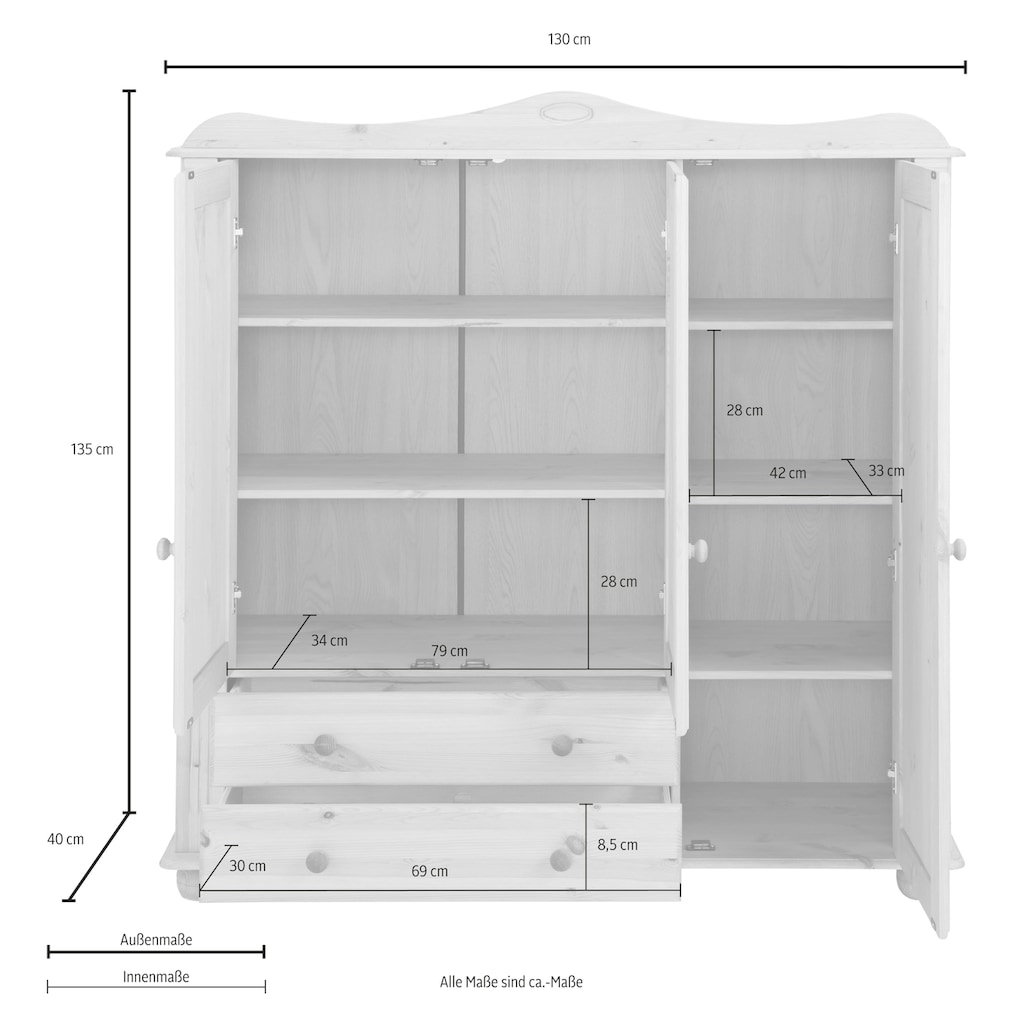 Home affaire Mehrzweckschrank »Adele«