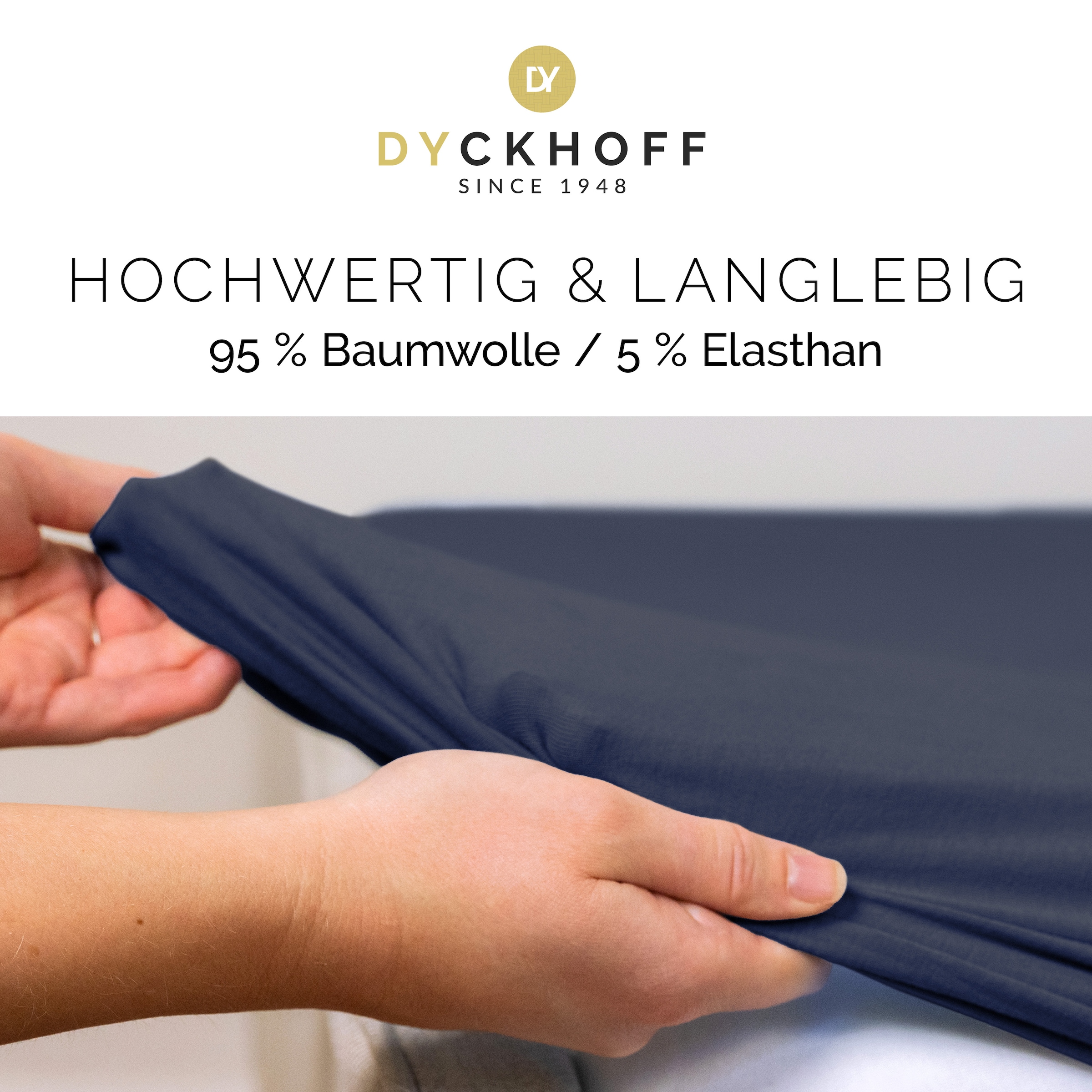 Dyckhoff Spannbettlaken »Uni« Angenehm weich, besonders flexibel, bis 25cm Matratzenhöhe