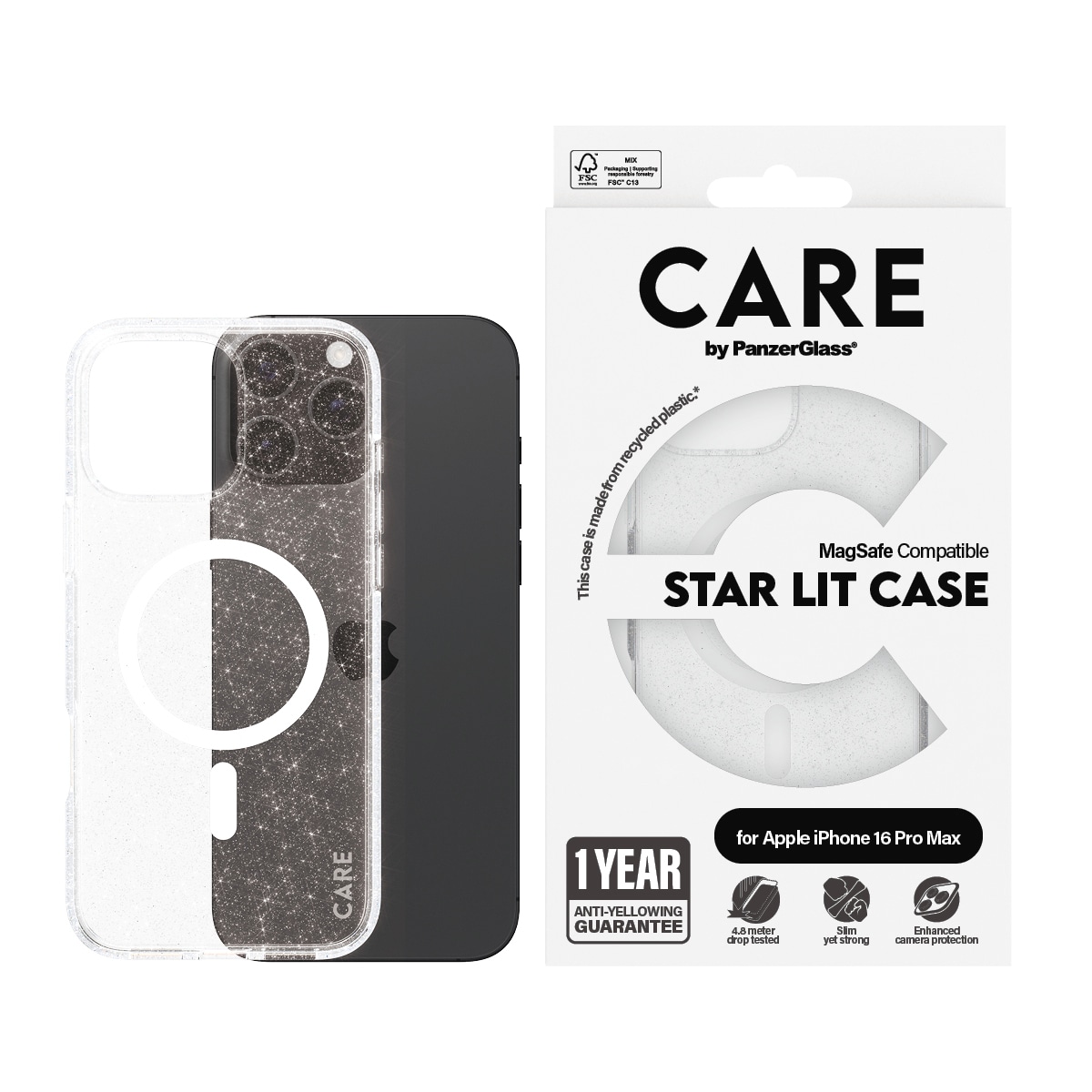 Handyhülle »Star Lit Case für Apple iPhone 16 Pro Max«, Backcover, Schutzhülle,...