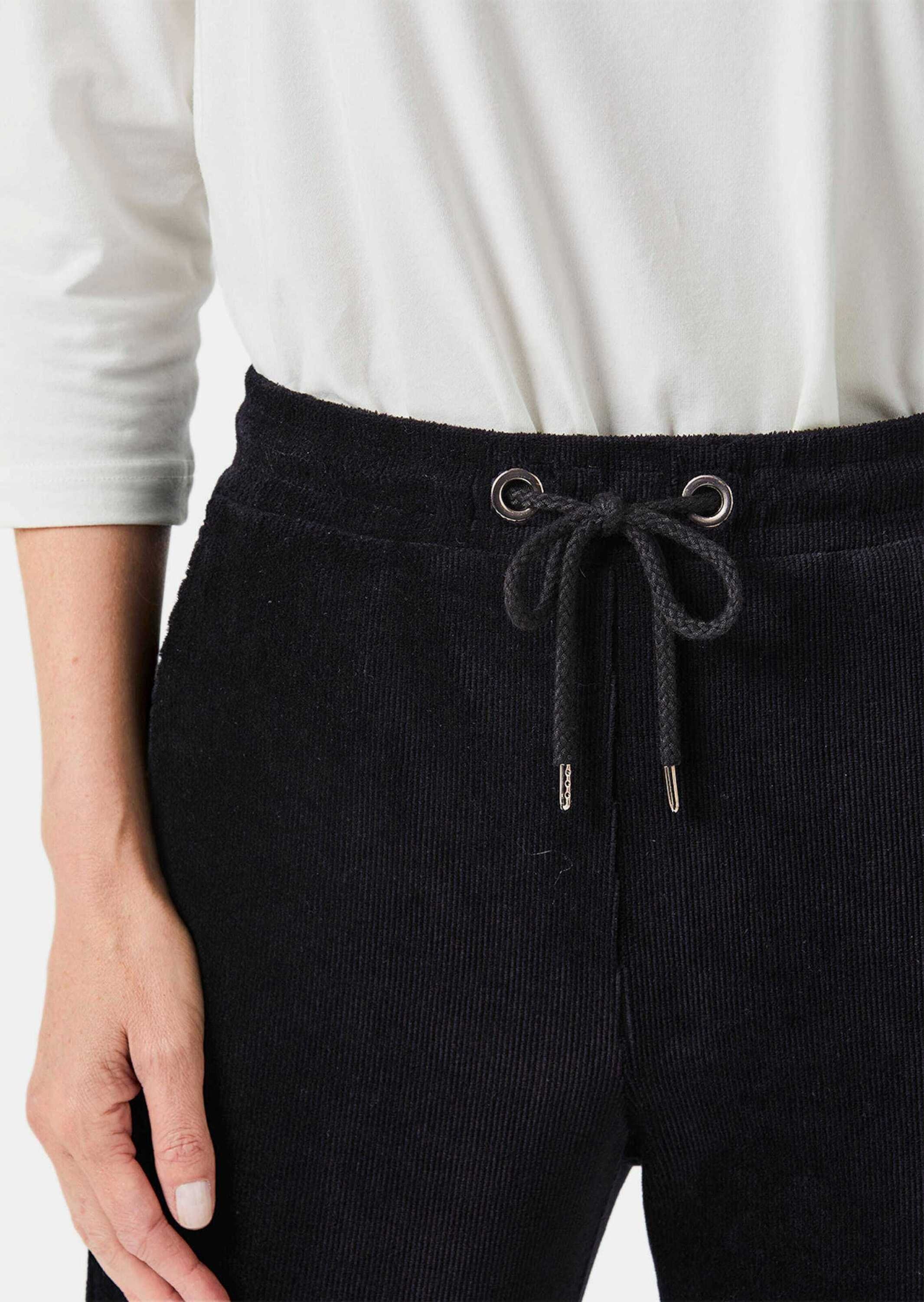 GOLDNER 2-in-1-Hose »Kurzgröße Lässige Casualhose SARA mit Tunnelzug«  Gummibund mit Kordelband
