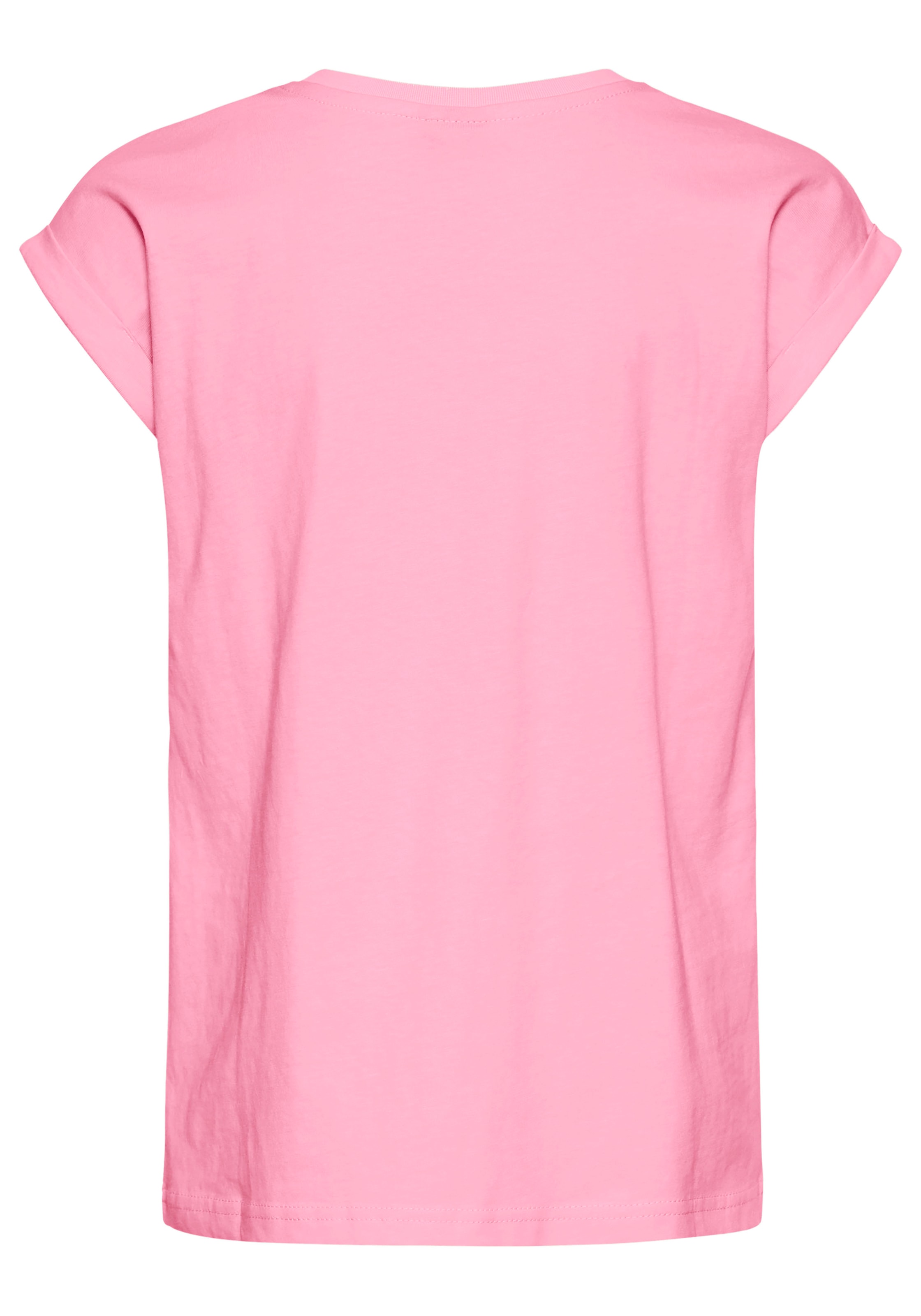 KIDSWORLD T-Shirt »Sprücheshirt mit überschnittener Schulter« T-Shirt "YEAH" print