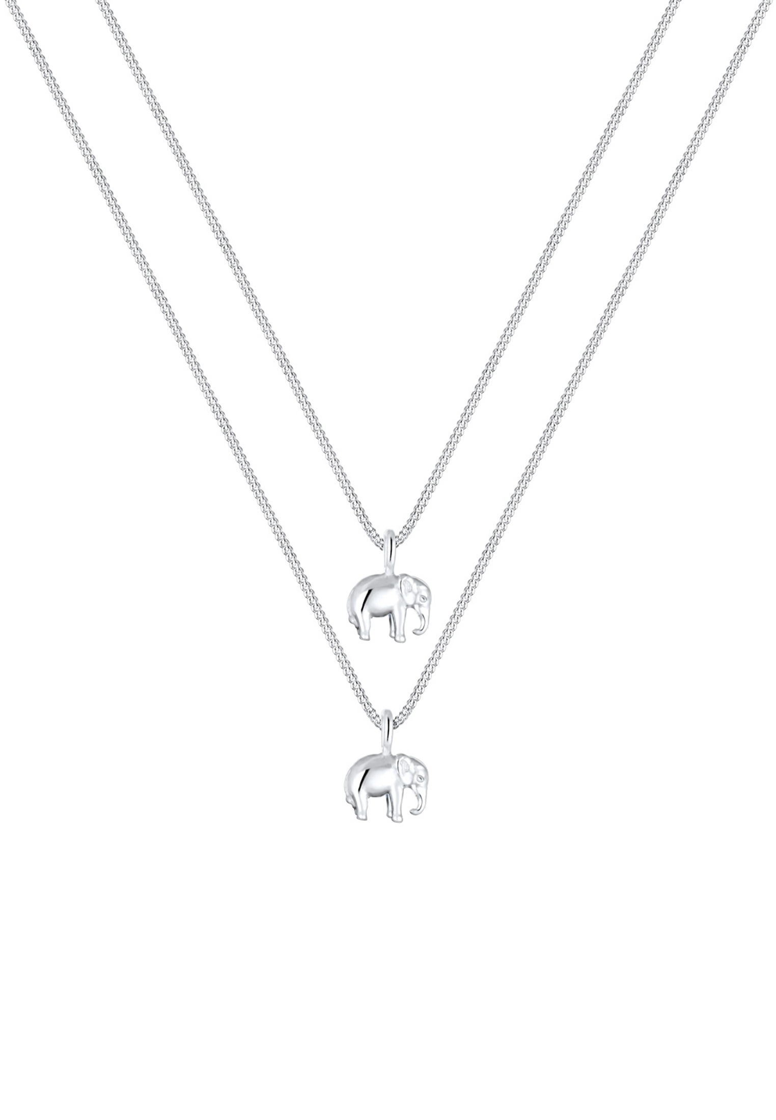 Elli Ketten-Set »Halskette Mutter Kind Elefant 925 Sterling Silver«