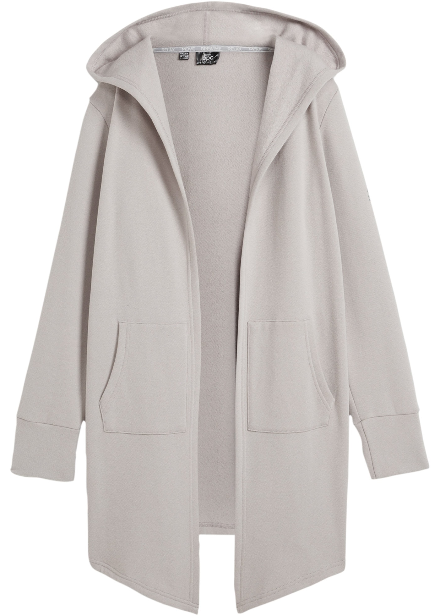 bonprix Sweatjacke »Long-Sweatjacke« Long-Sweatjacke