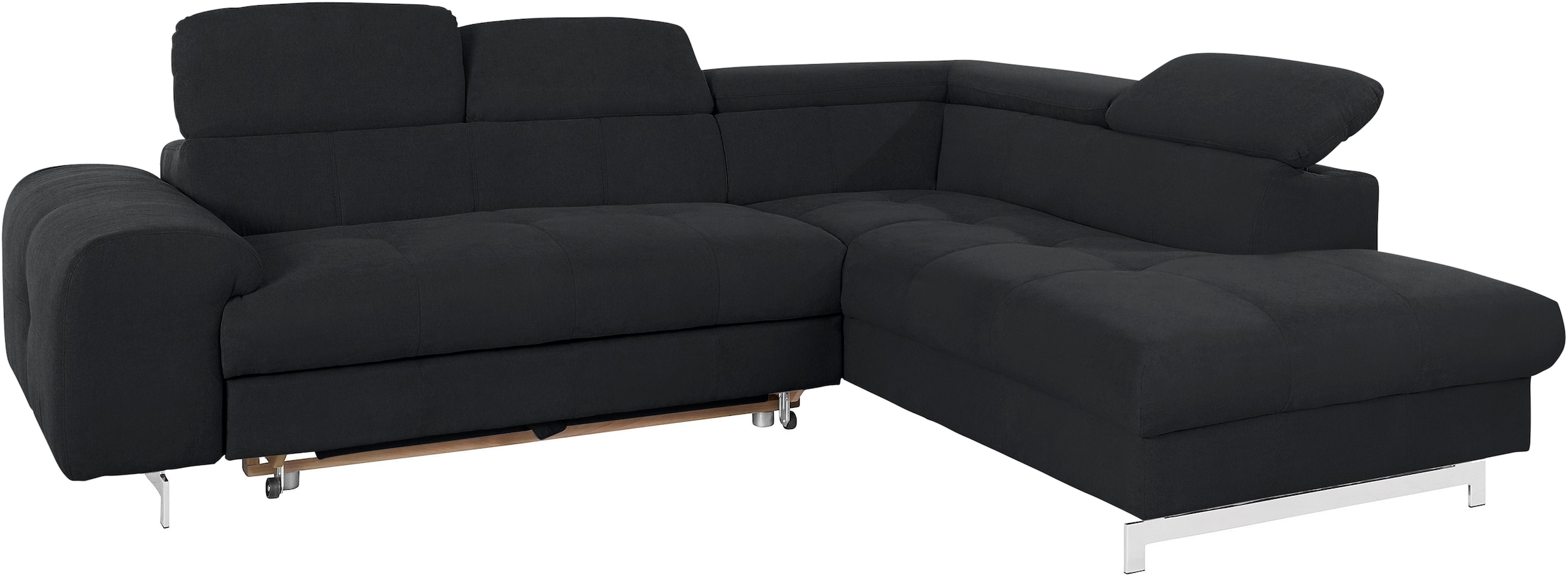 COTTA Ecksofa »Chef L-Form«, mit Kopfteilverstellung, wahlweise mit Bettfunktion