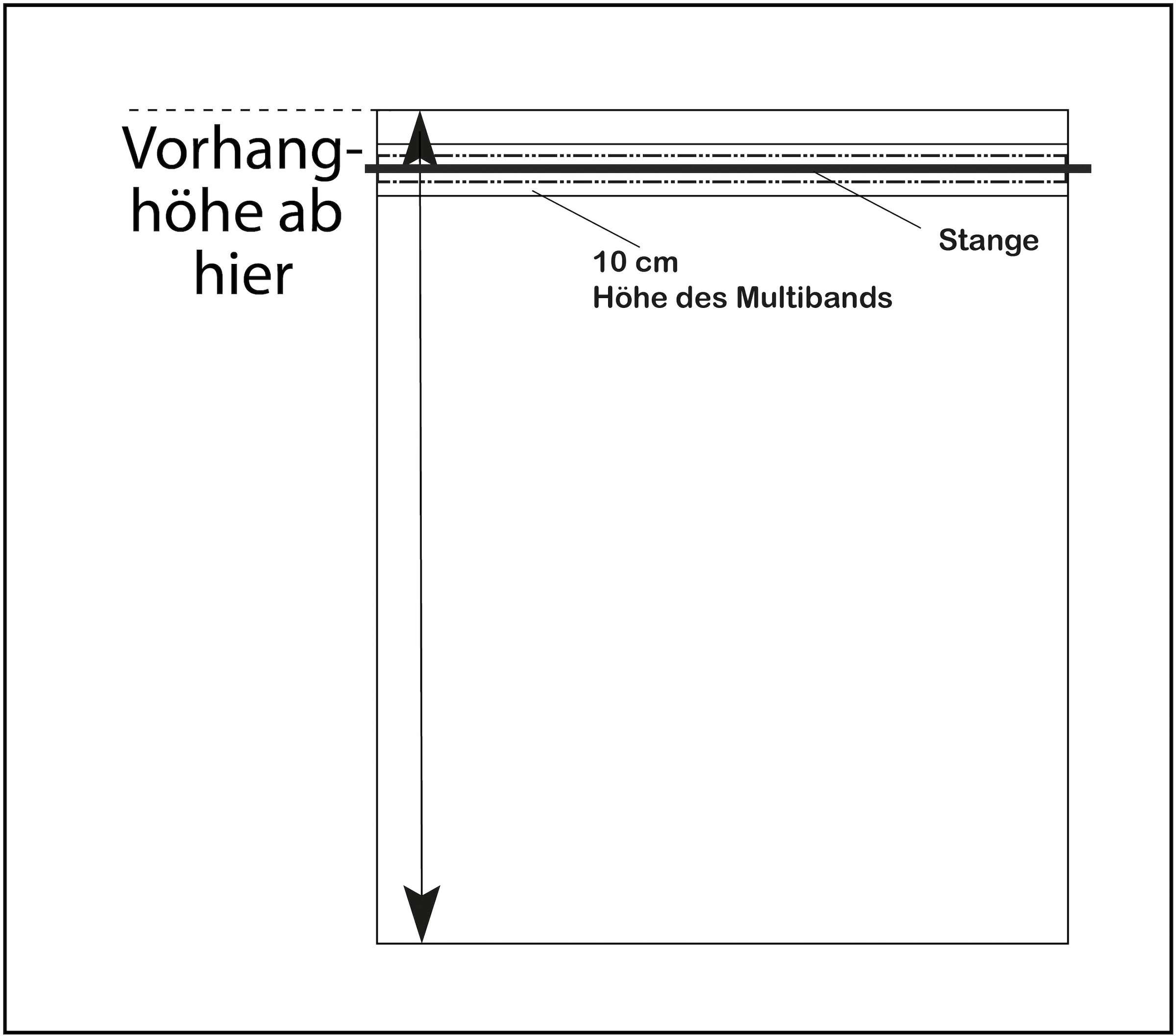 Leonique Vorhang »Ammersee«, (1 St.), Einzelschal mit Multiband