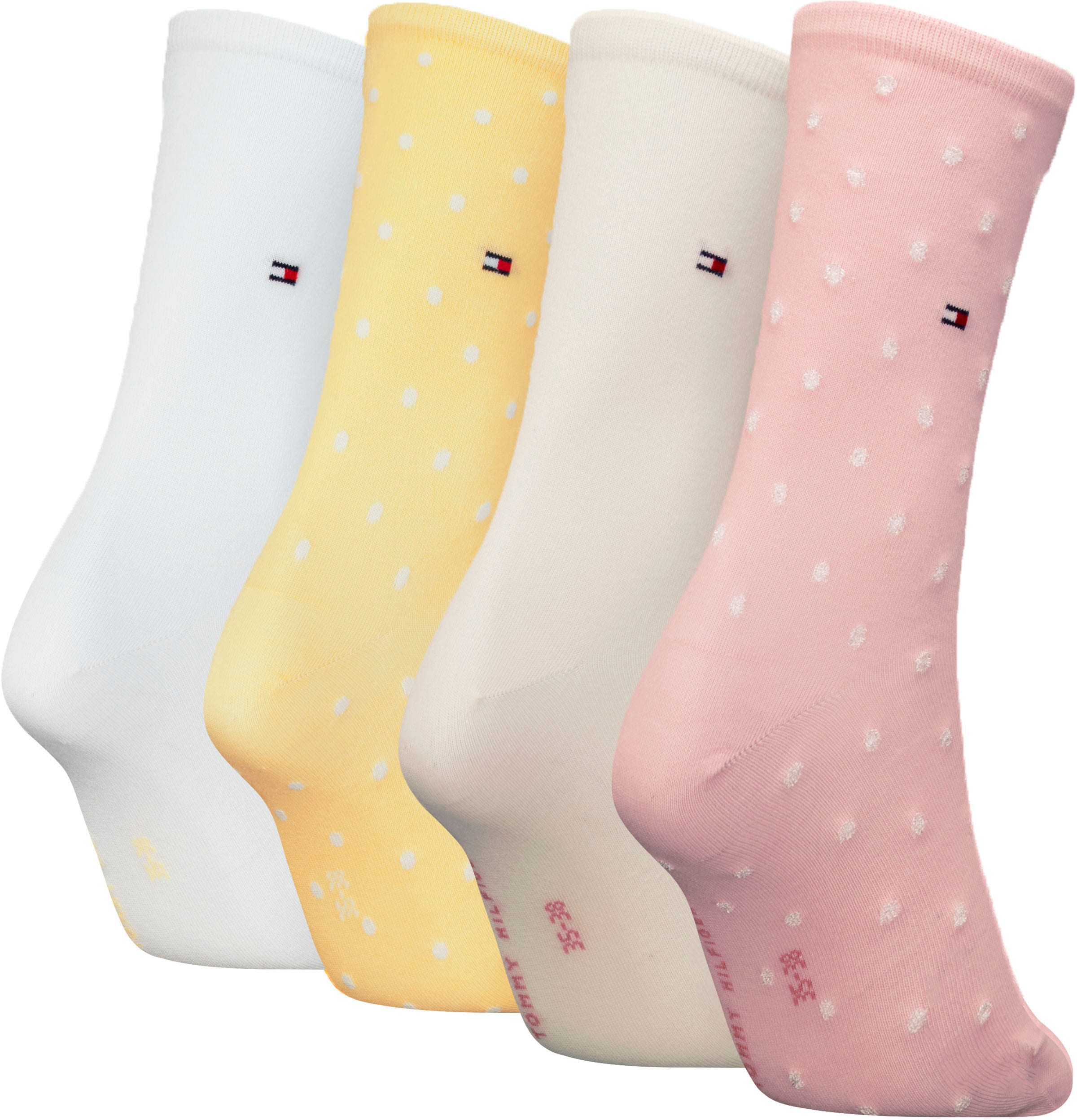 Socken, (4 Paar), mit Logostickerei