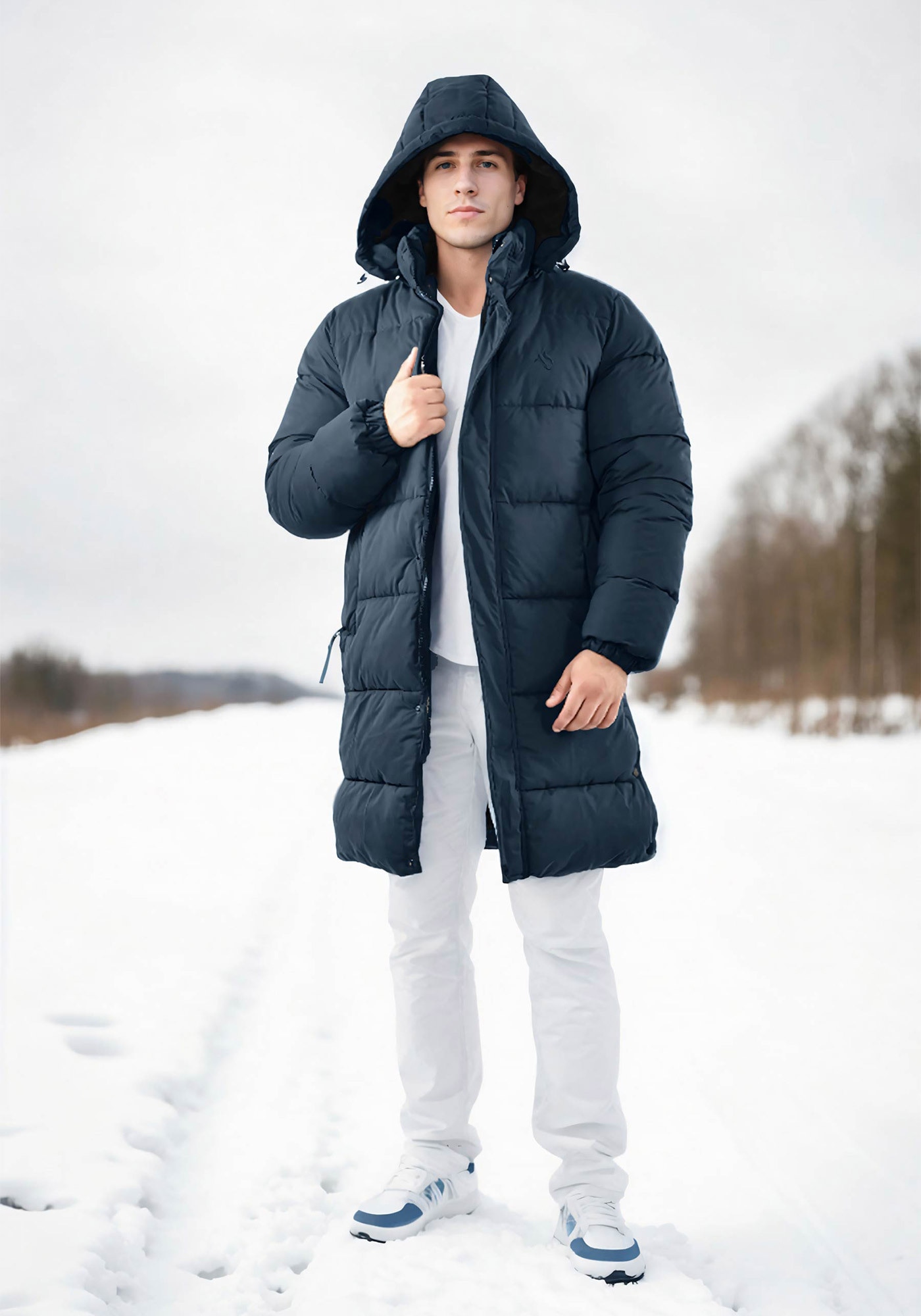 Alessandro Salvarini Winterjacke »Alessandro Salvarini Herren Winter Parka gesteppt AS425«