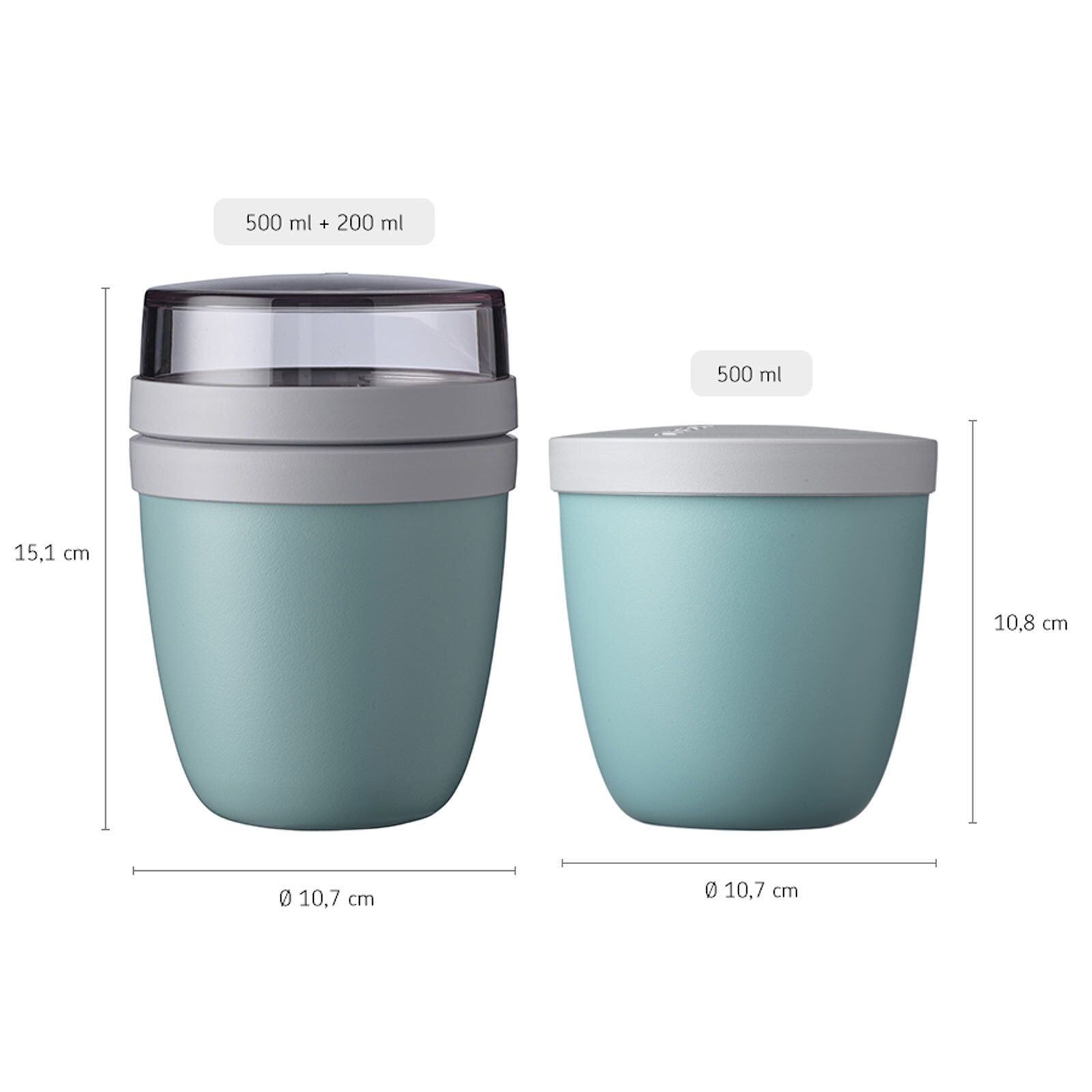 Mepal Lunchbox »Lunchpot Switch Ellipse 500 ml (+ 200 ml)« 1 Stk. tlg.